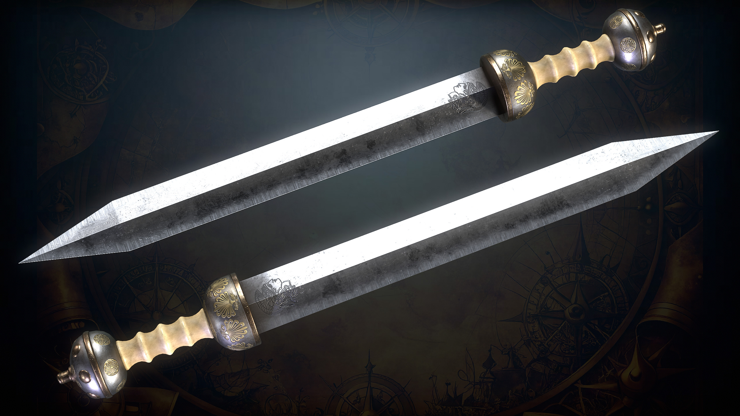 Medieval Weapons Low-poly 3D model_63