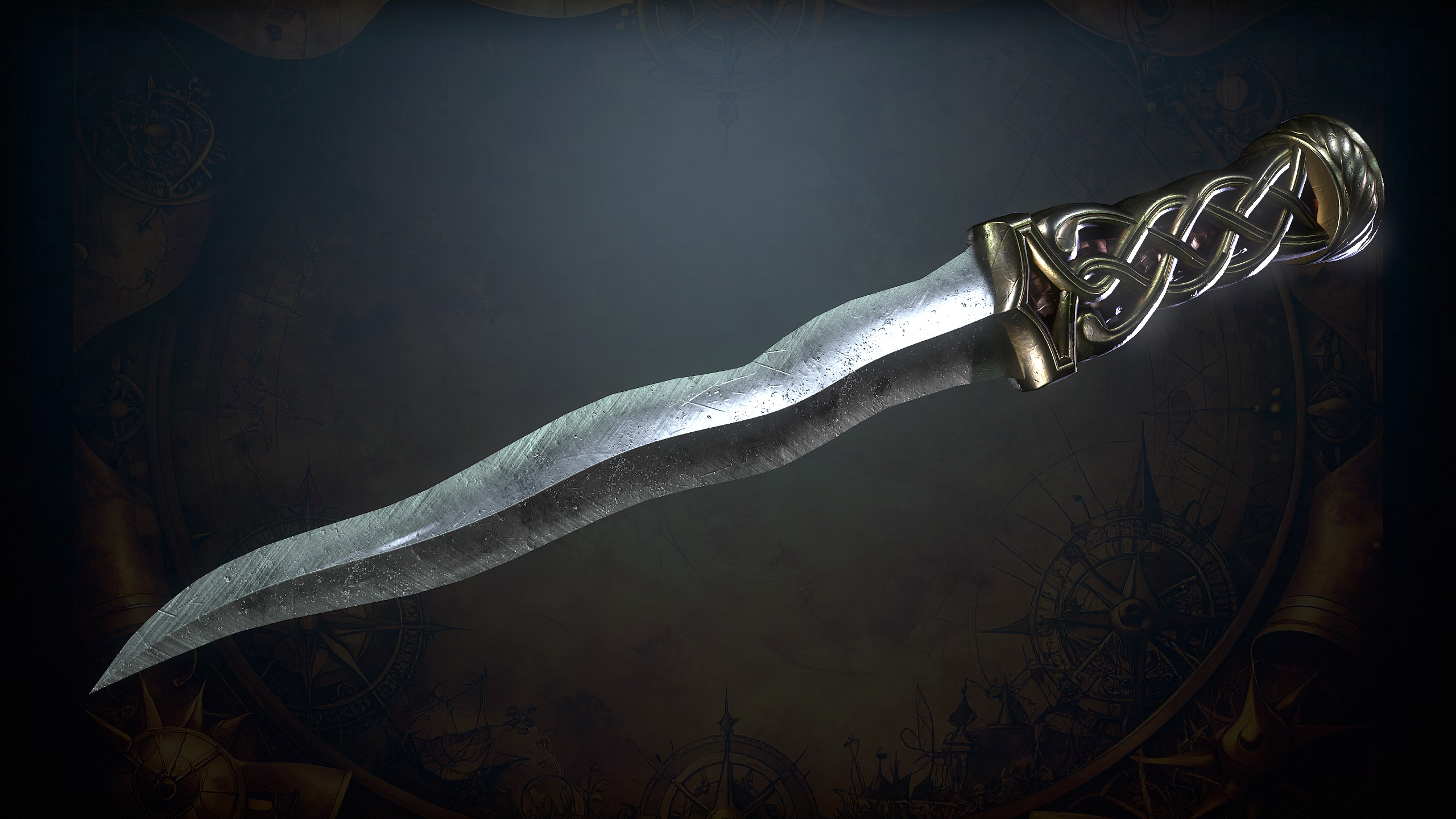 Medieval Weapons Low-poly 3D model_54