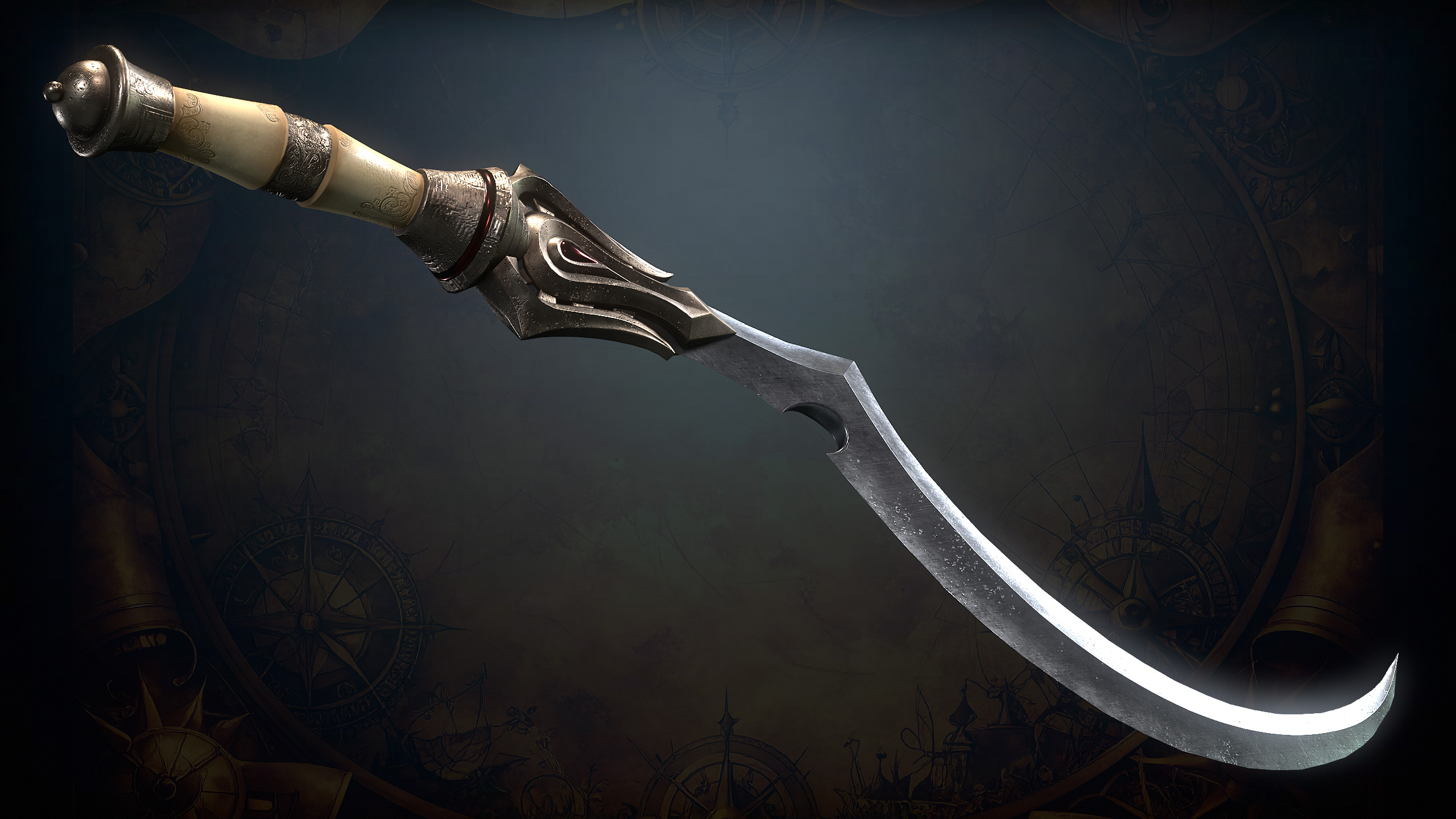 Medieval Weapons Low-poly 3D model_39