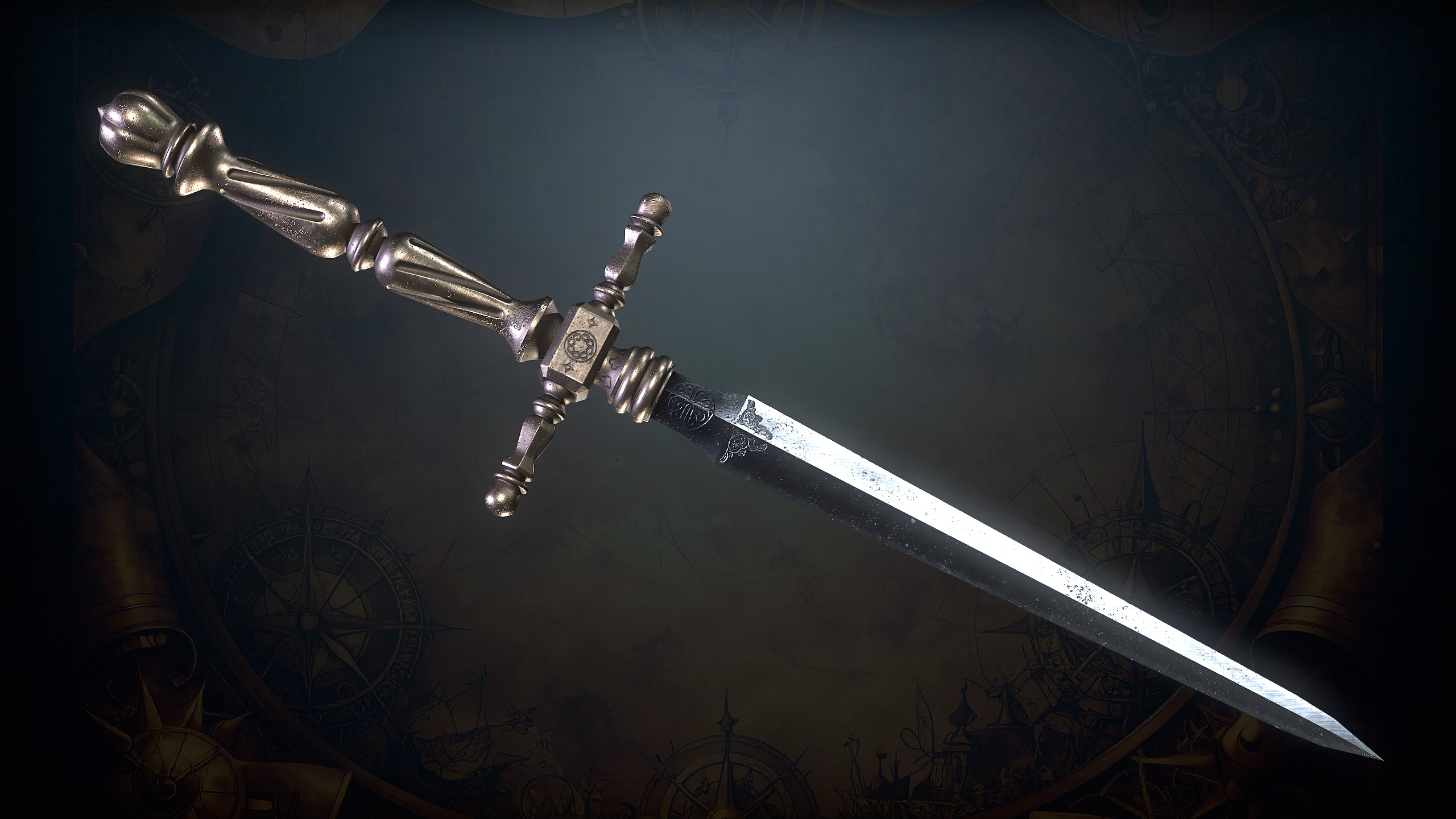 Medieval Weapons Low-poly 3D model_23