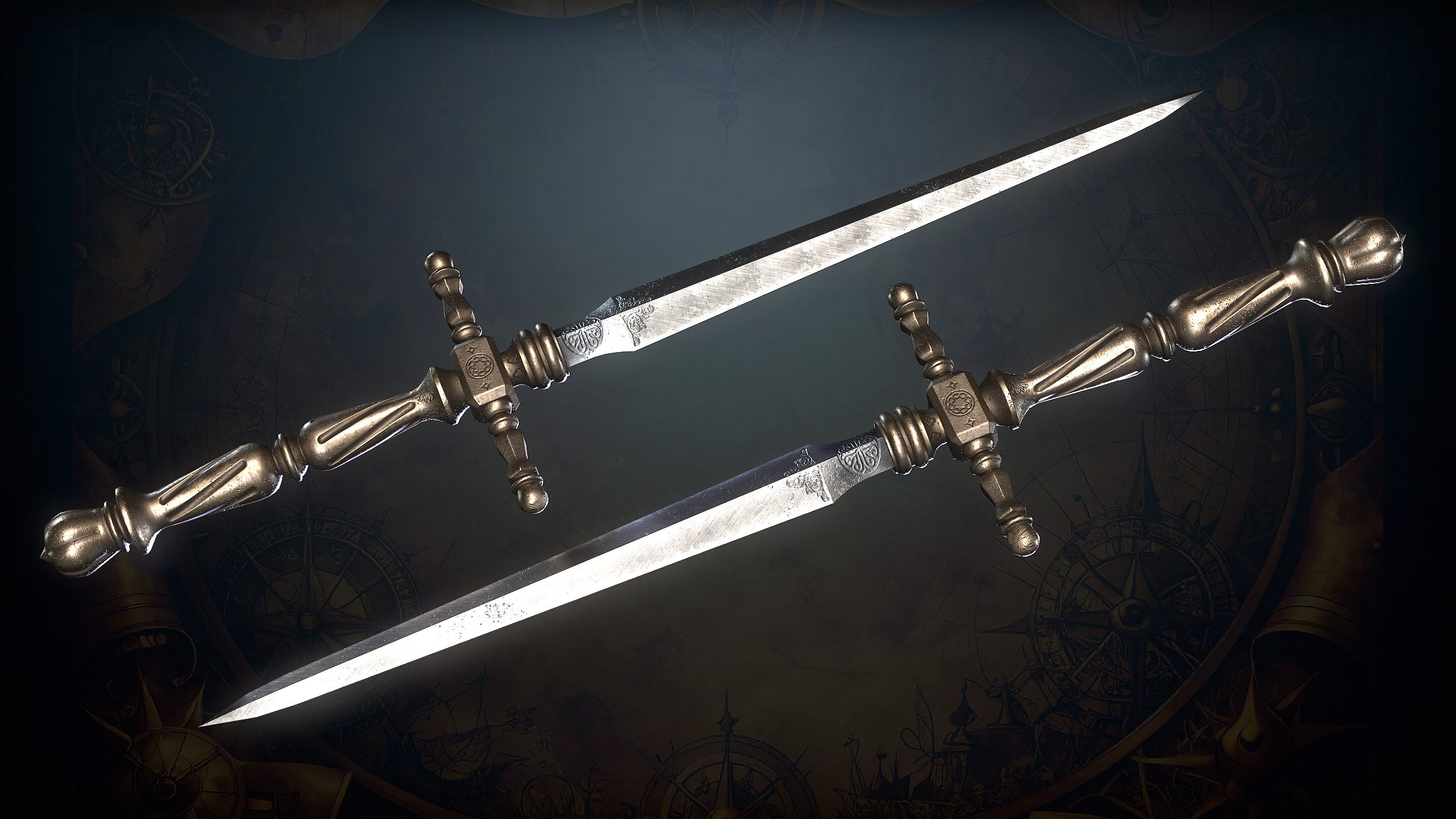 Medieval Weapons Low-poly 3D model_32