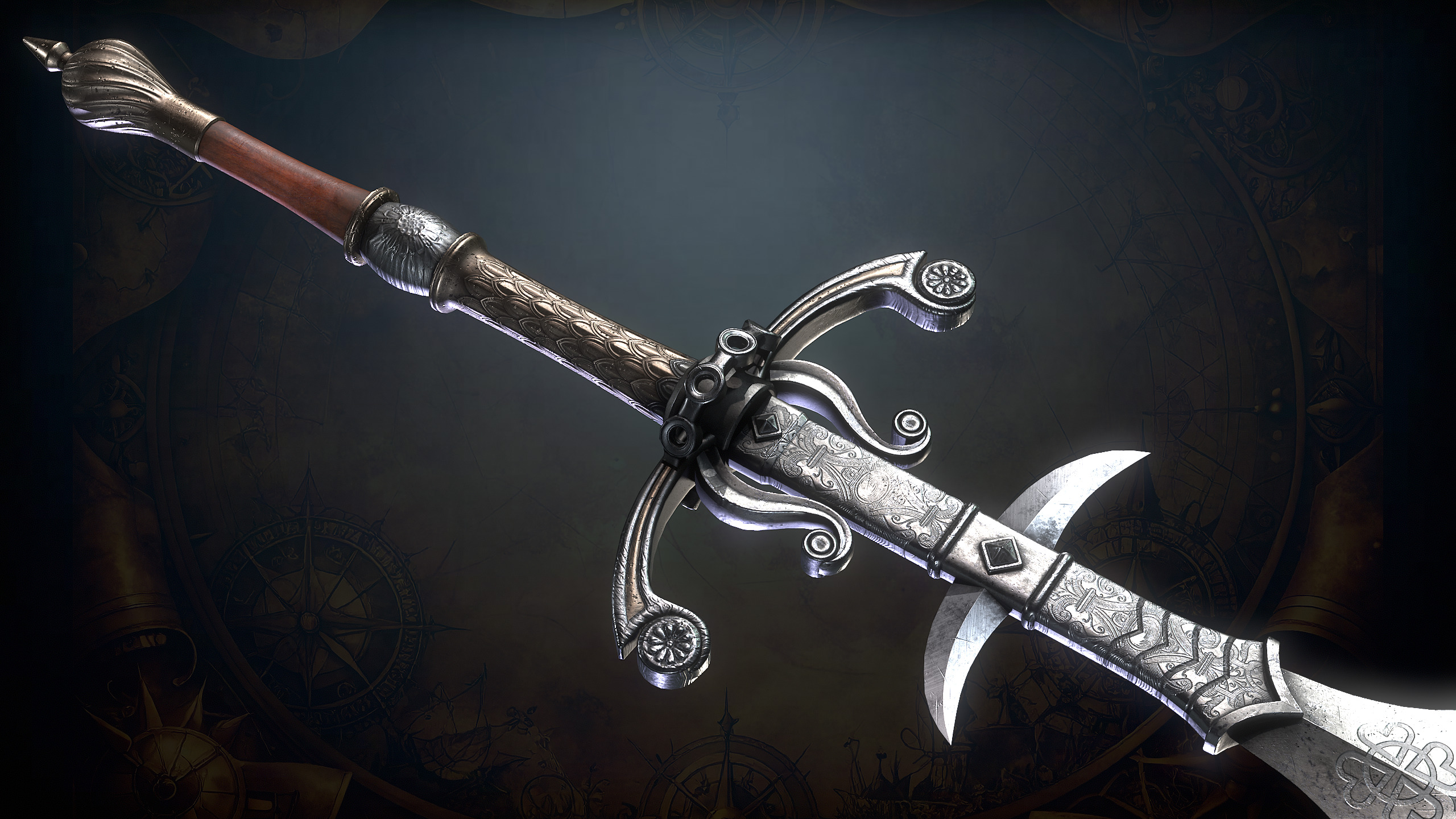 Medieval Weapons Low-poly 3D model_24