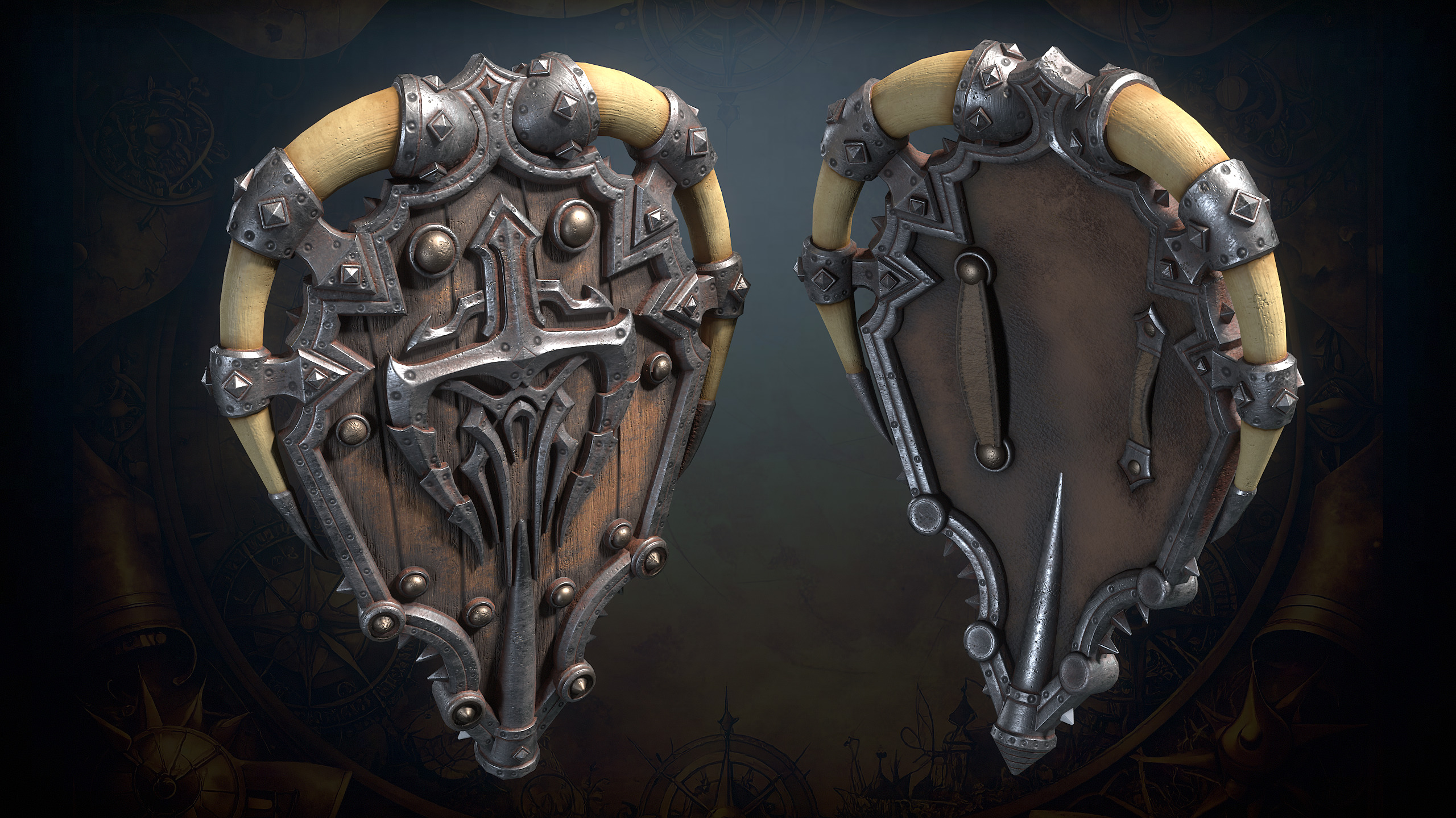 Medieval Weapons Low-poly 3D model_55