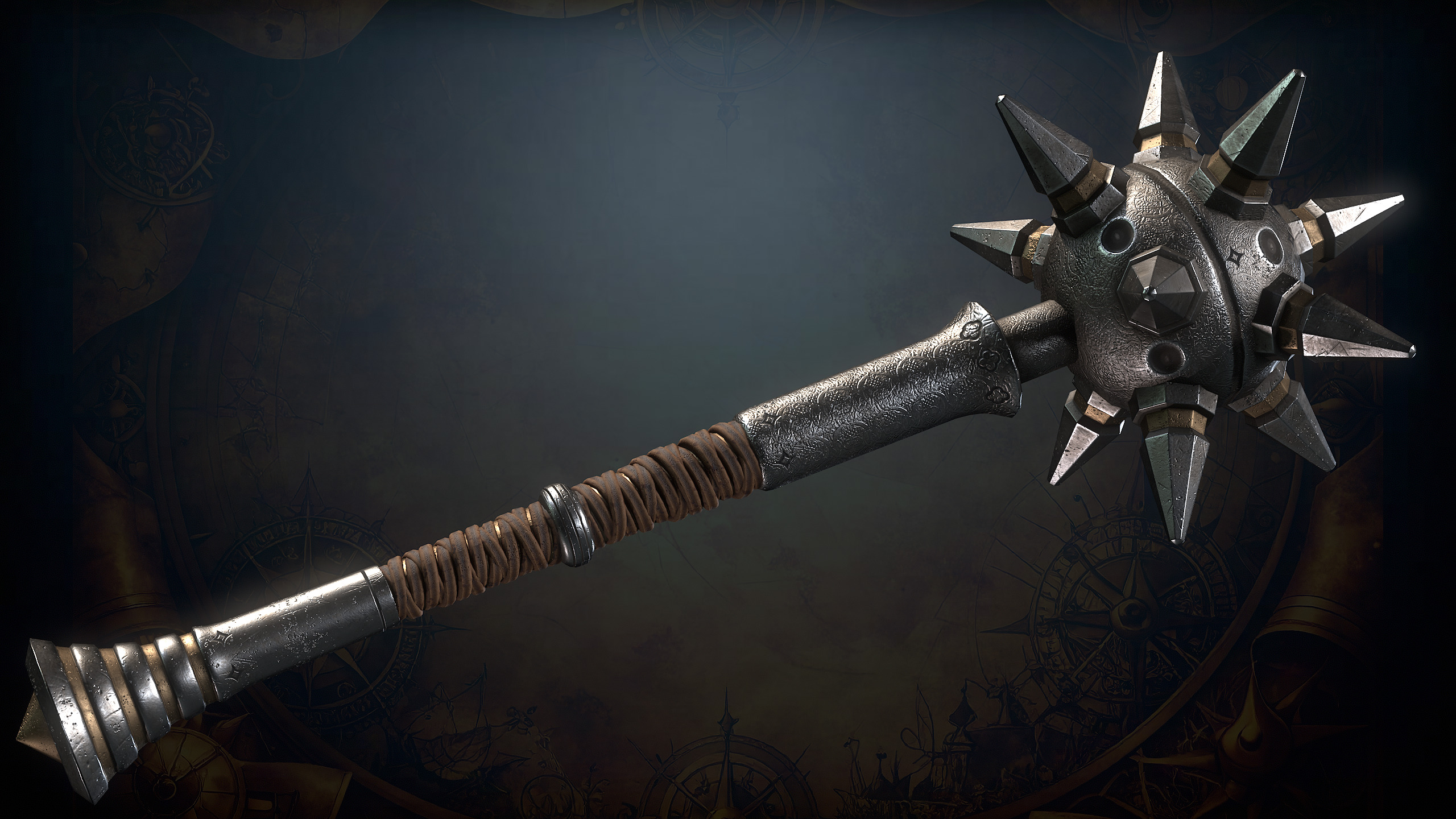 Medieval Weapons Low-poly 3D model_34