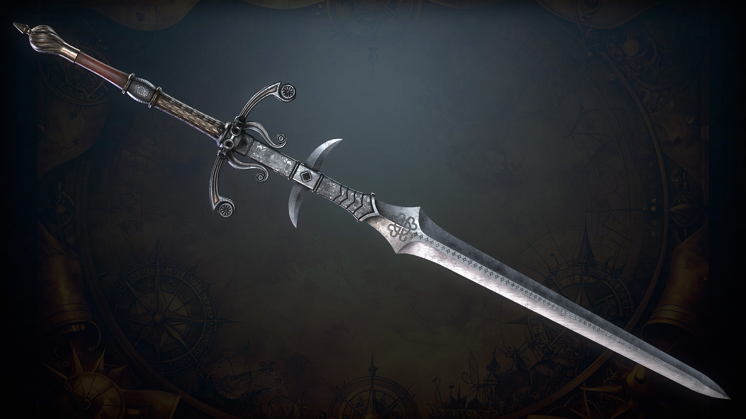 Medieval Weapons Low-poly 3D model_18