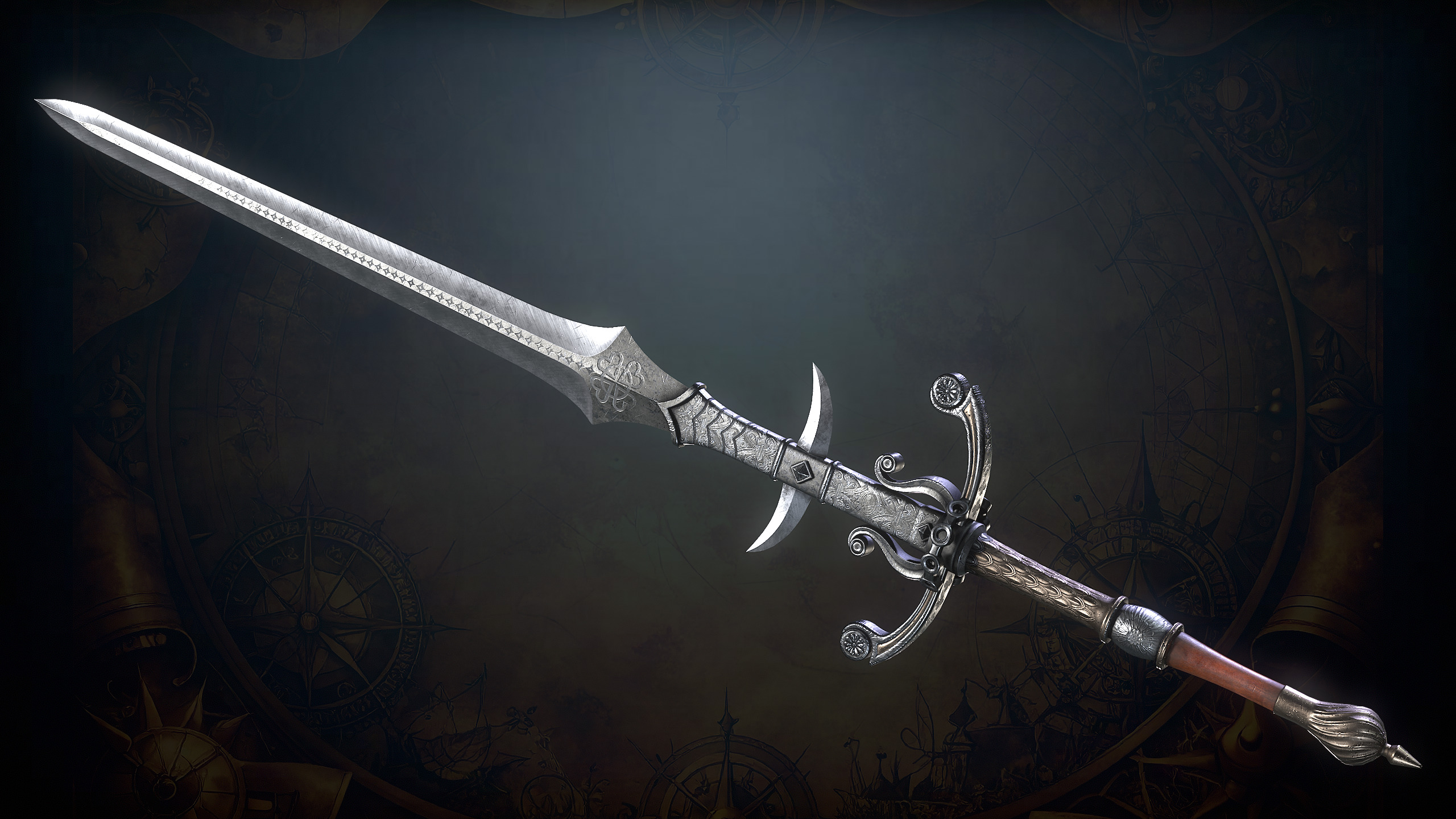Medieval Weapons Low-poly 3D model_19