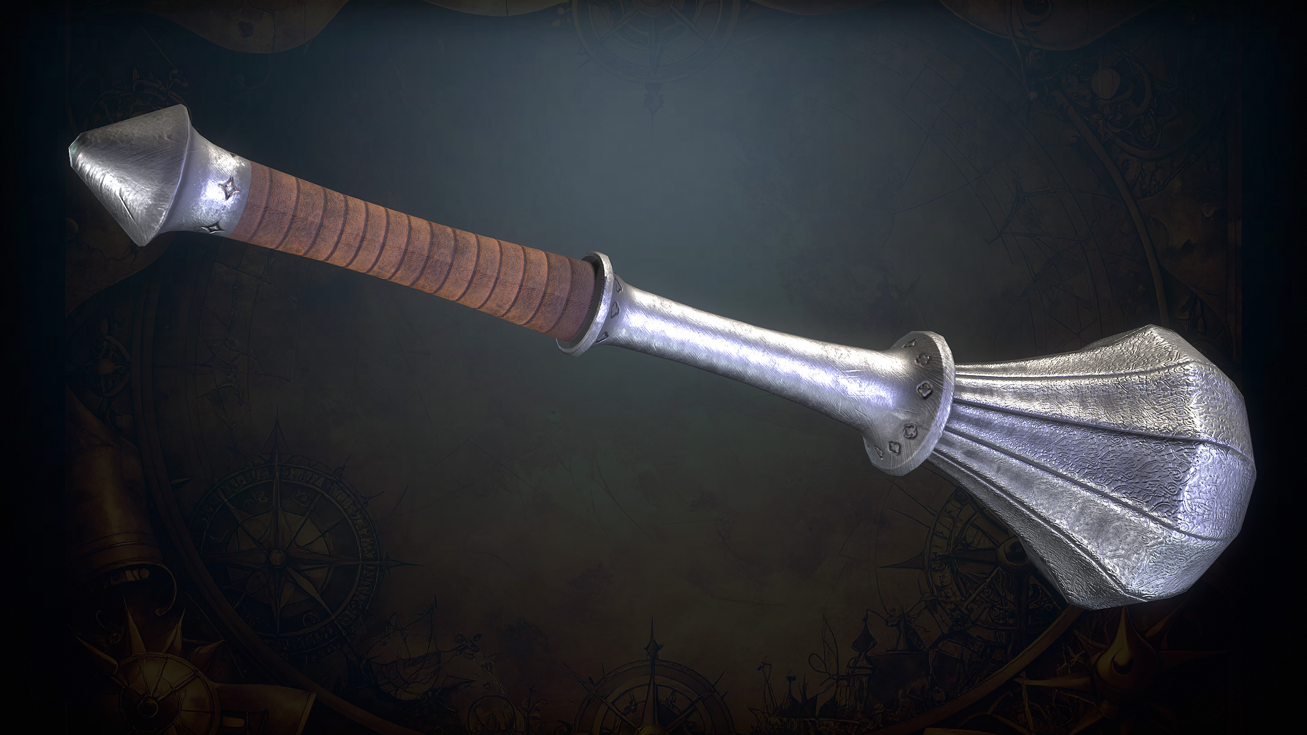 Medieval Weapons Low-poly 3D model_67