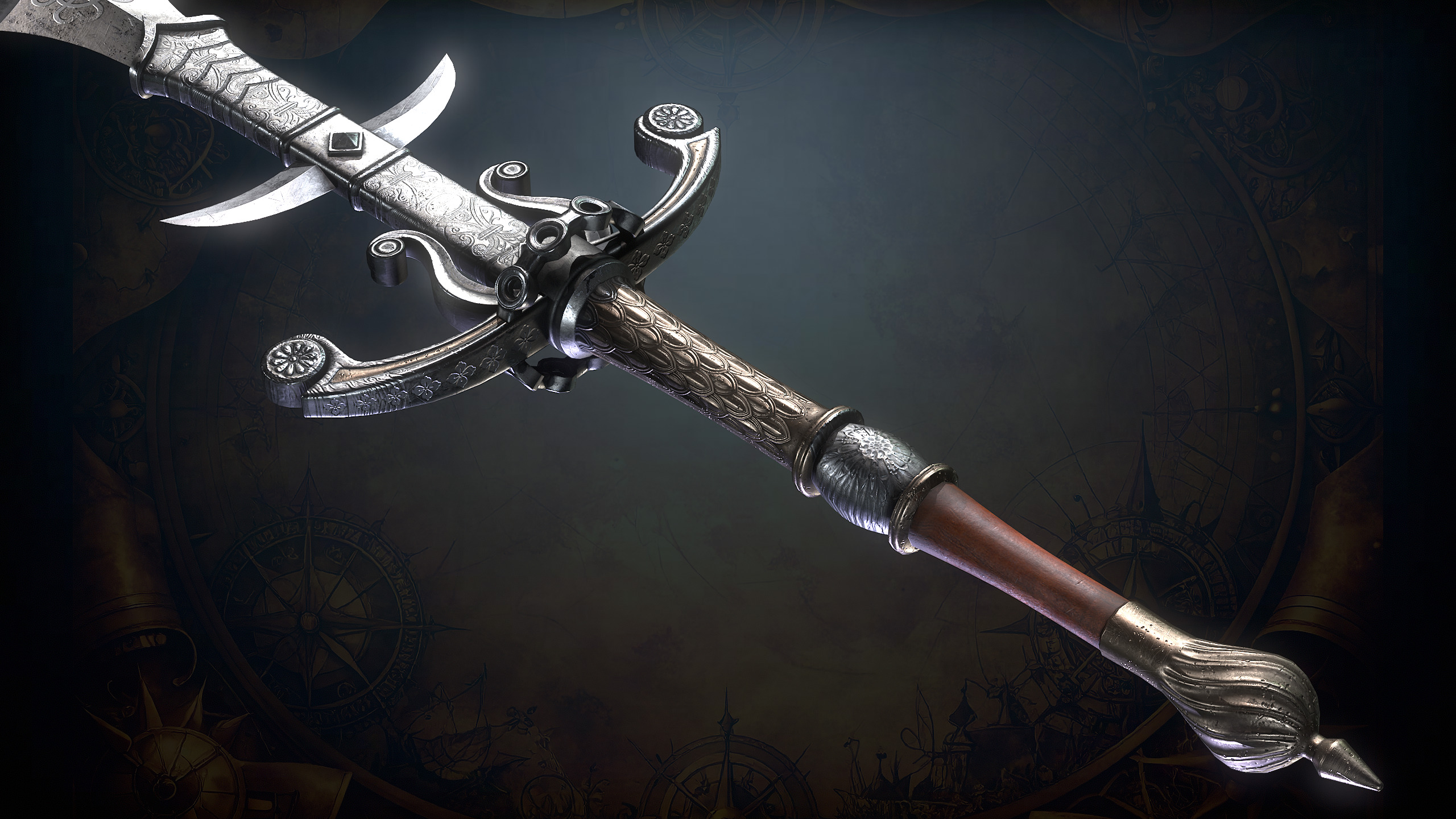 Medieval Weapons Low-poly 3D model_5