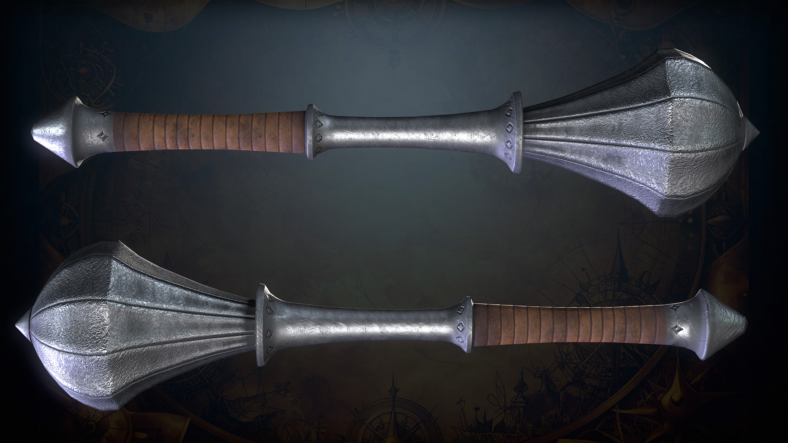 Medieval Weapons Low-poly 3D model_56