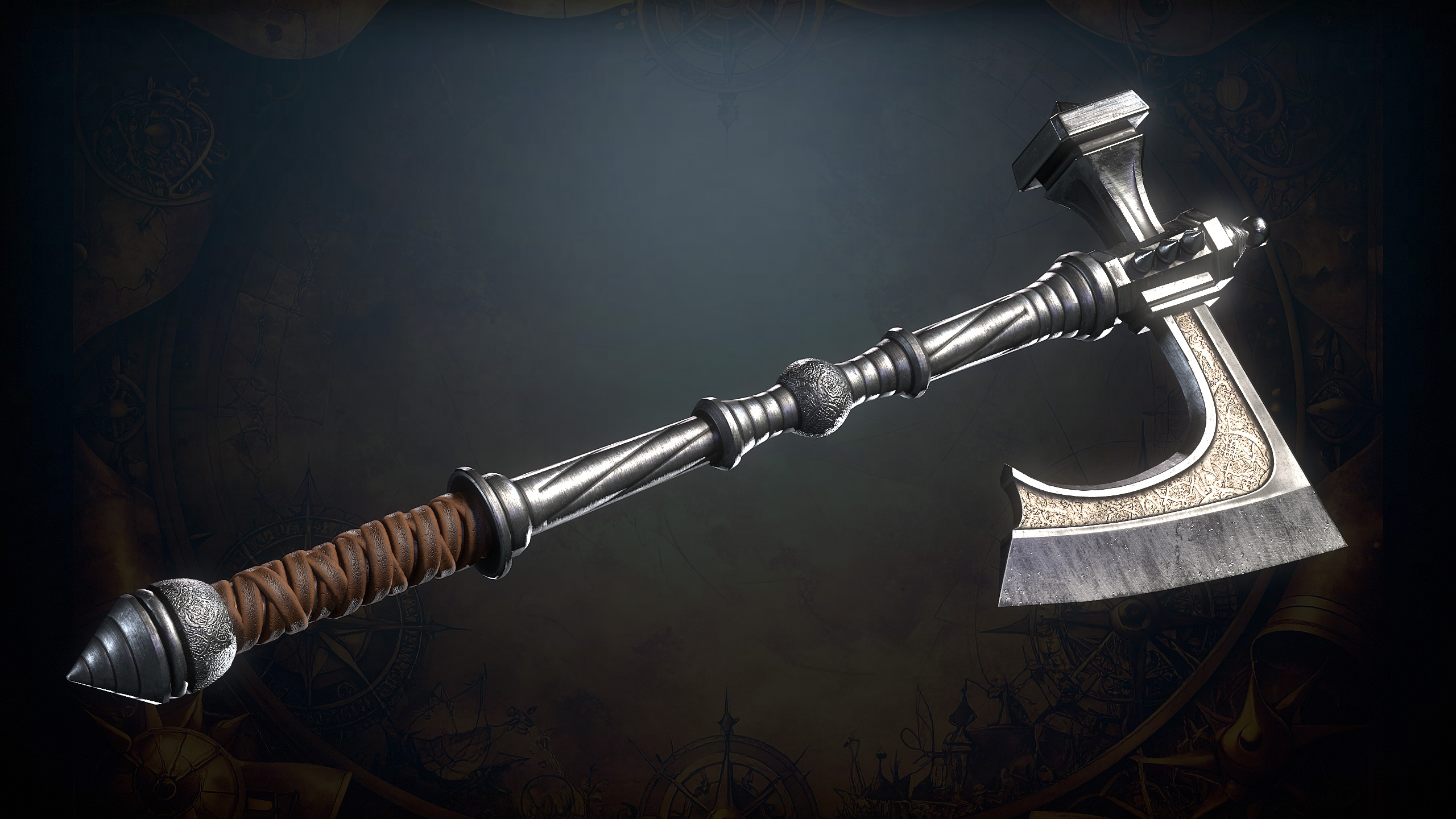 Medieval Weapons Low-poly 3D model_12