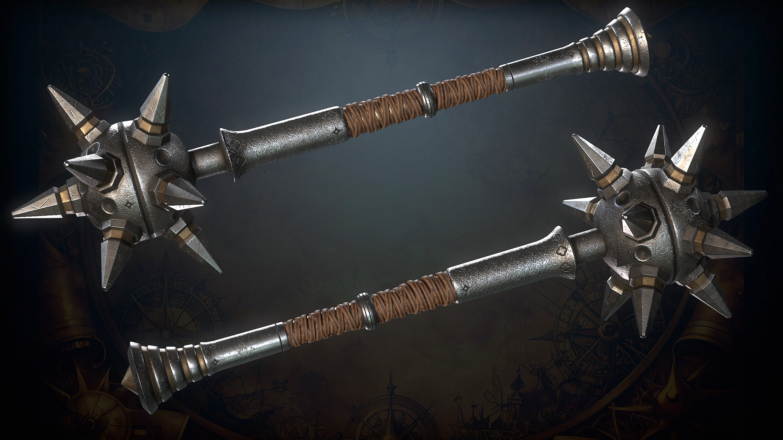Medieval Weapons Low-poly 3D model_31