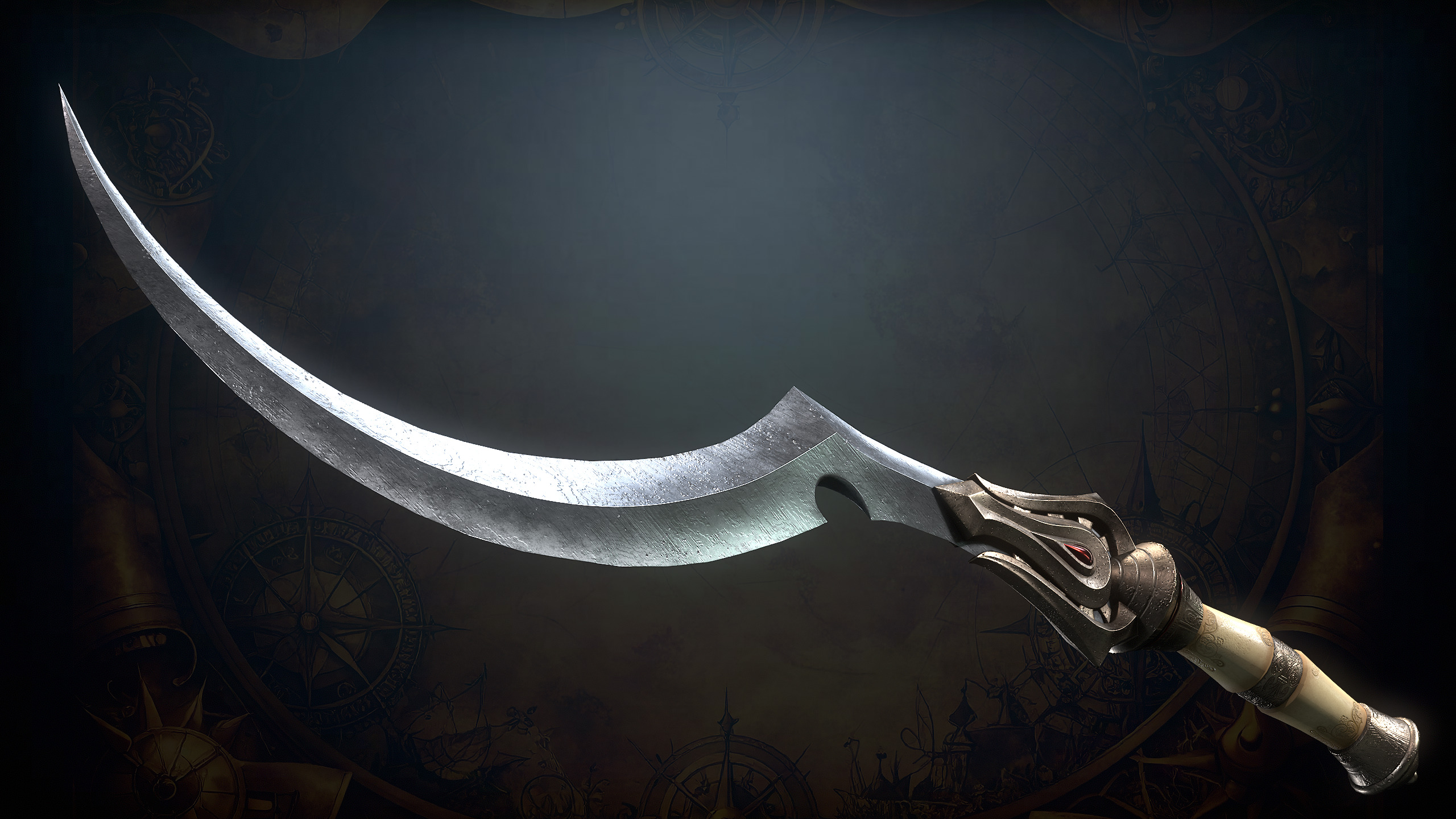 Medieval Weapons Low-poly 3D model_36