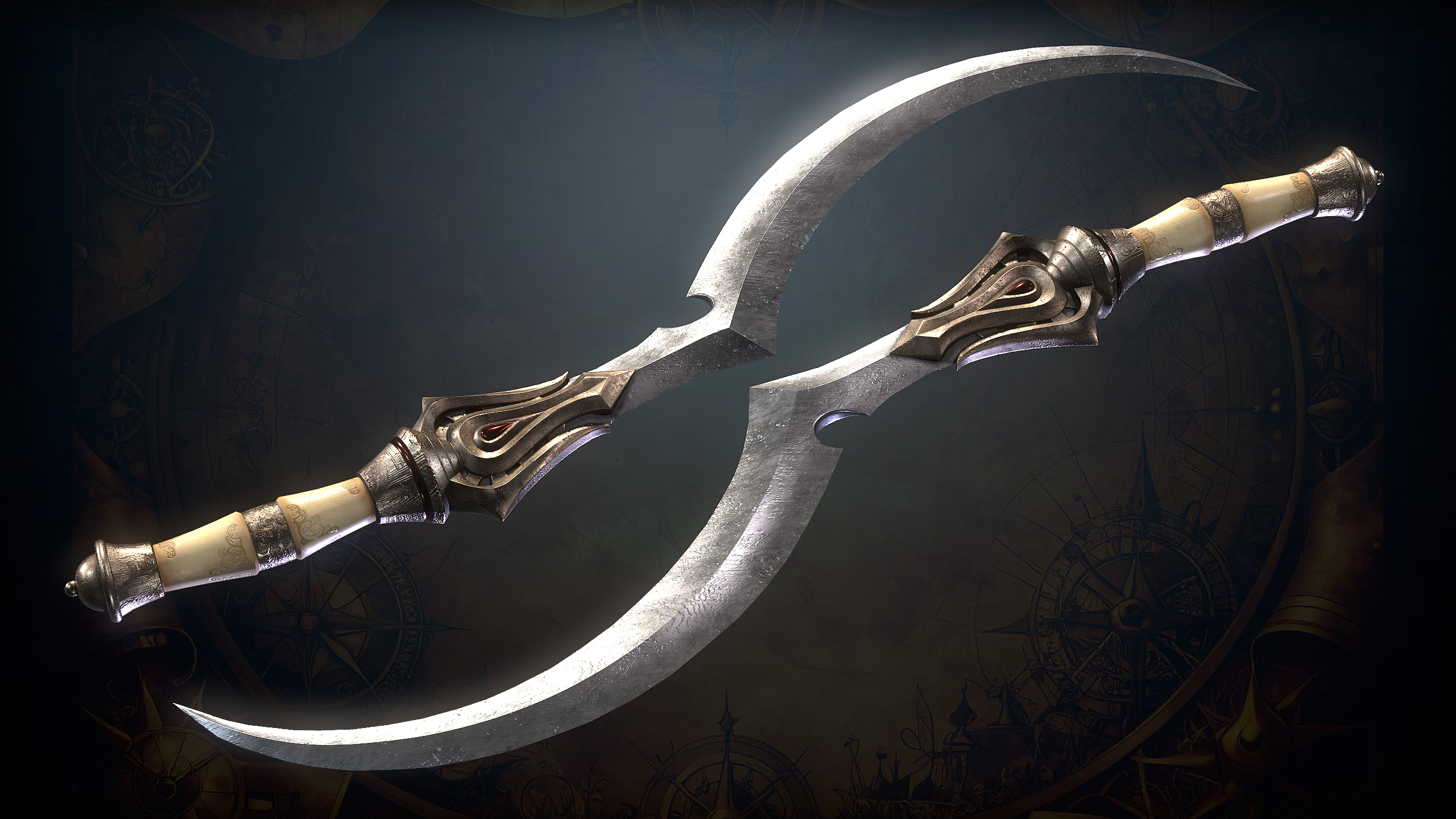 Medieval Weapons Low-poly 3D model_38