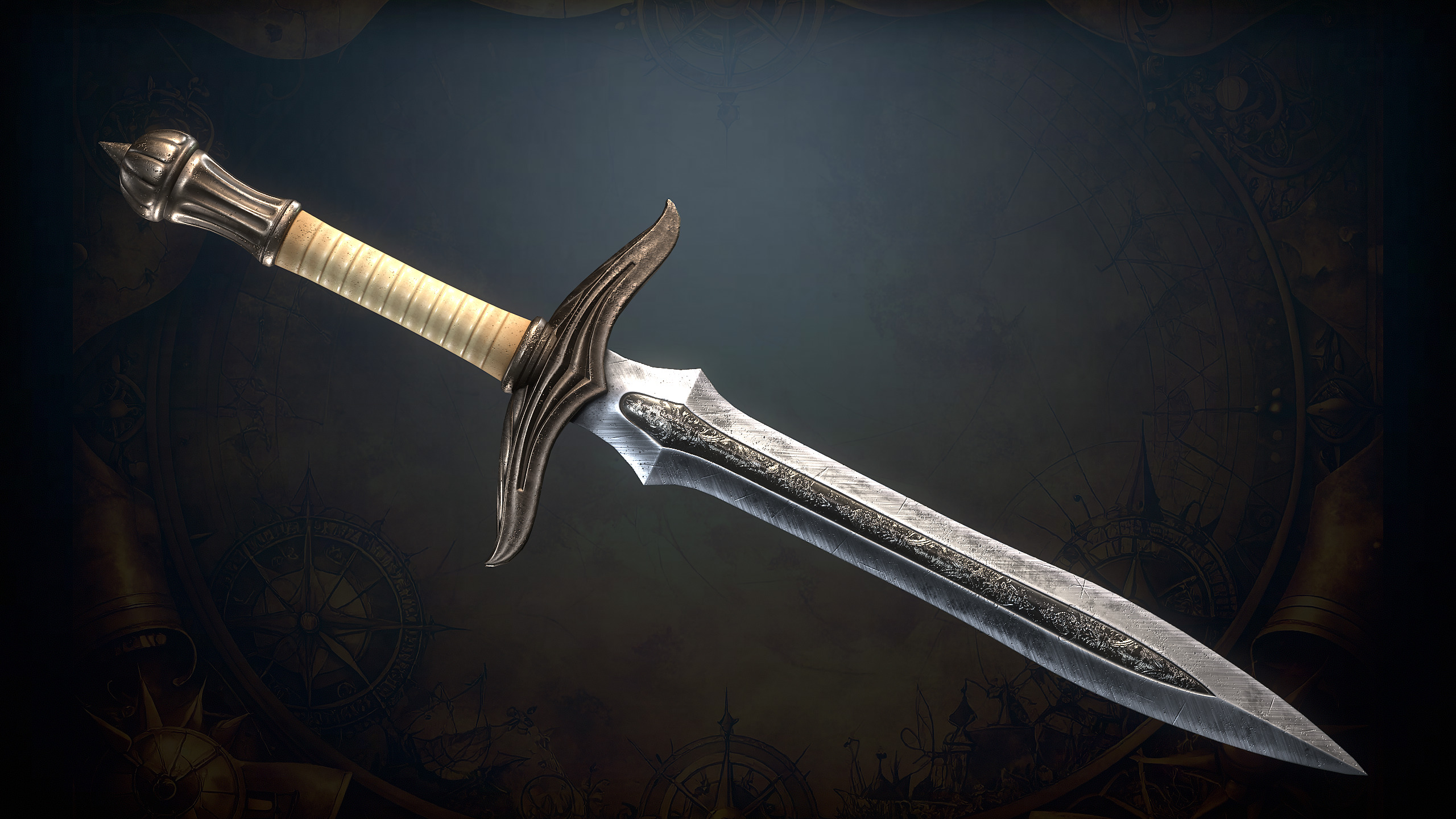 Medieval Weapons Low-poly 3D model_42