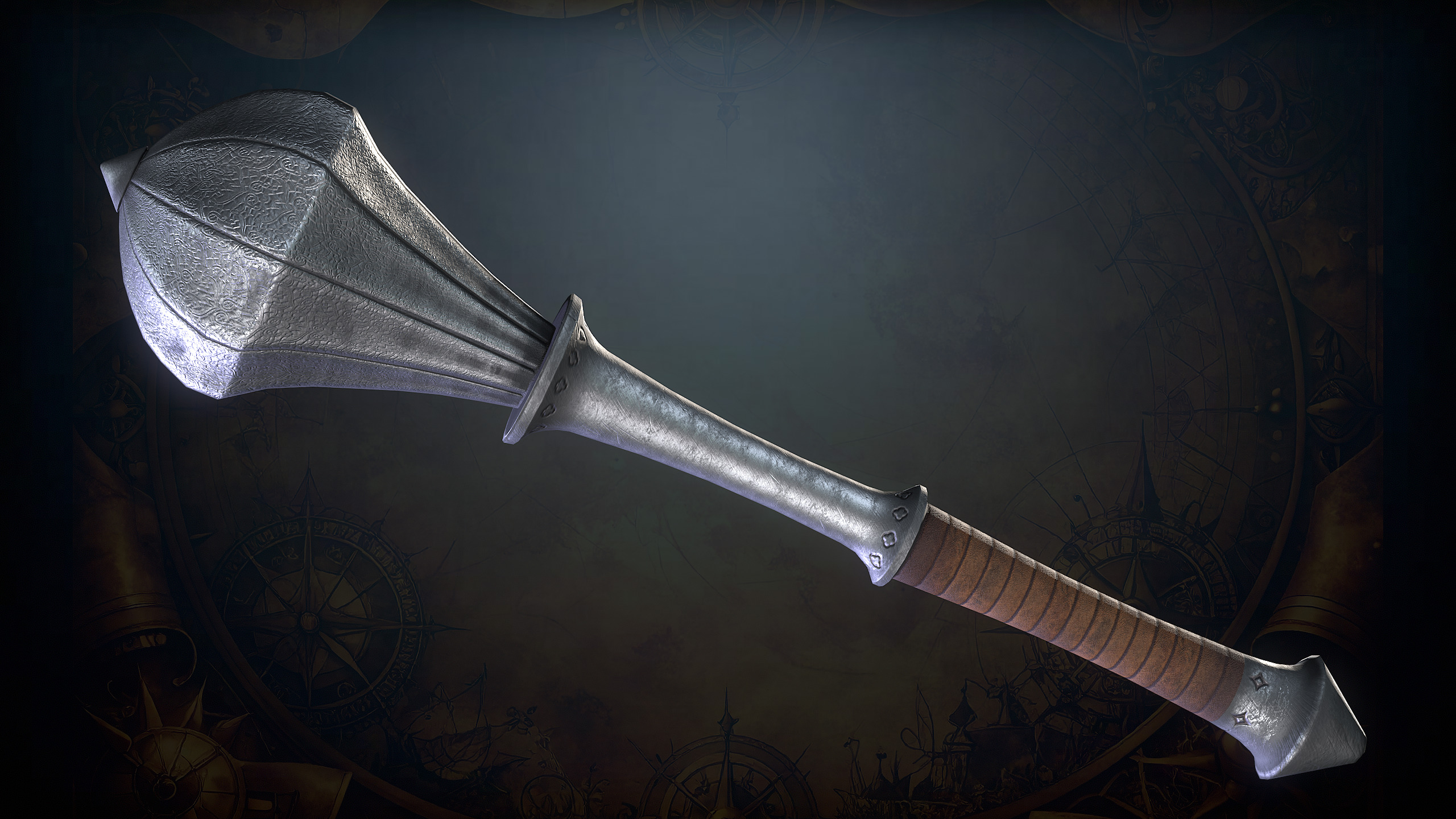Medieval Weapons Low-poly 3D model_62