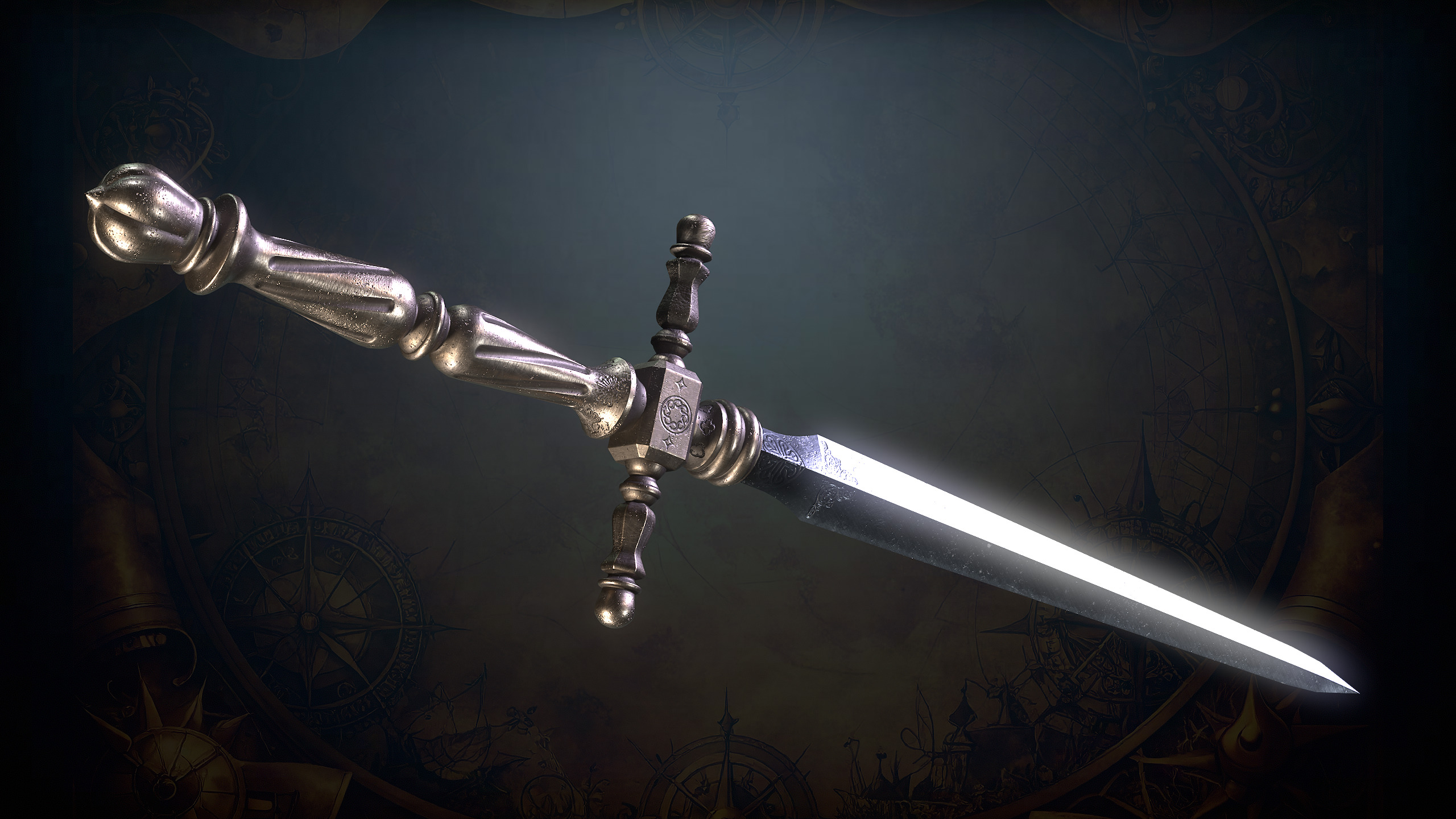 Medieval Weapons Low-poly 3D model_29