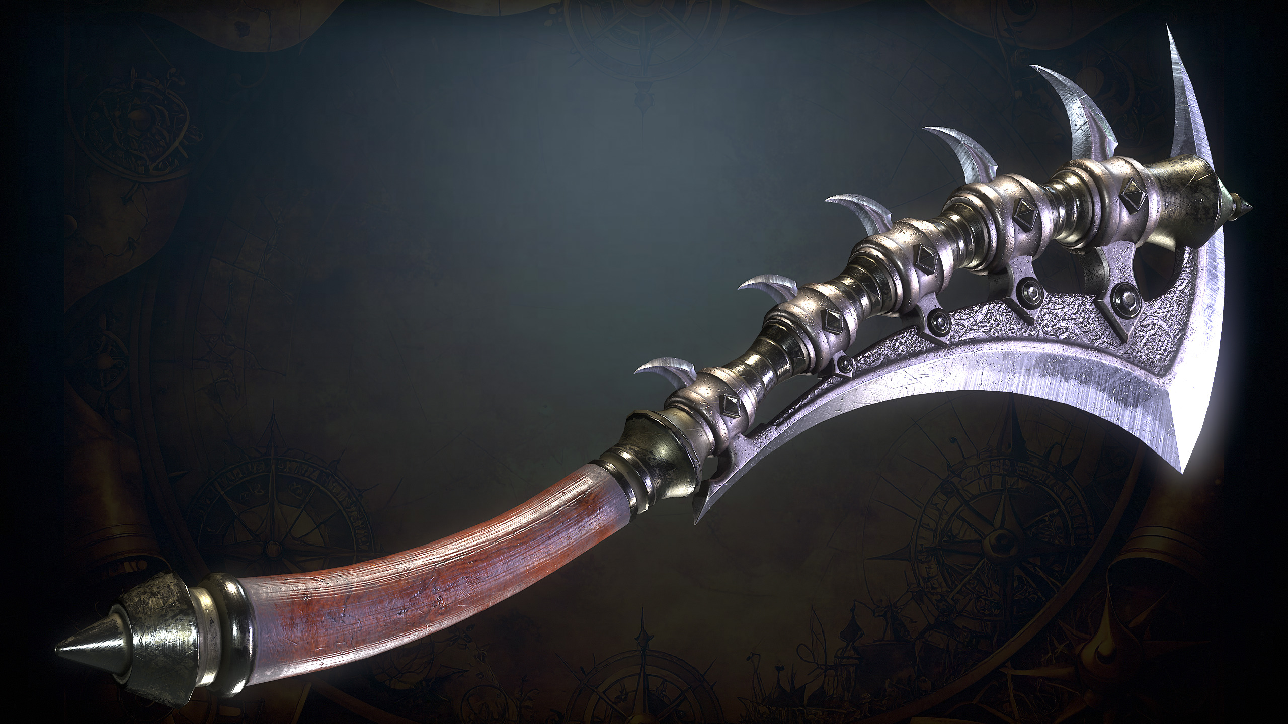 Medieval Weapons Low-poly 3D model_48
