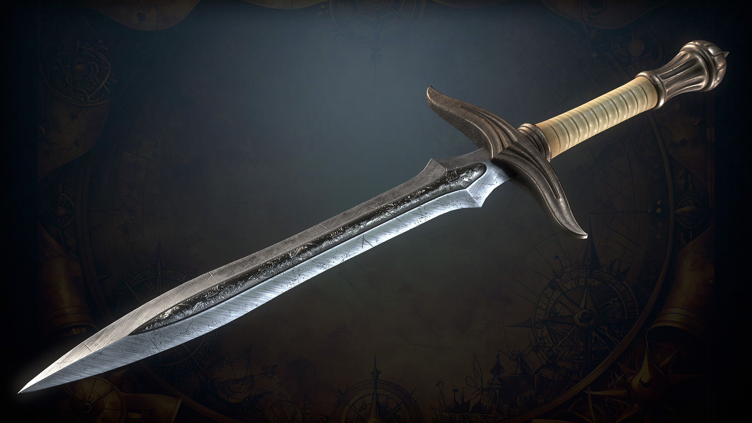 Medieval Weapons Low-poly 3D model_57