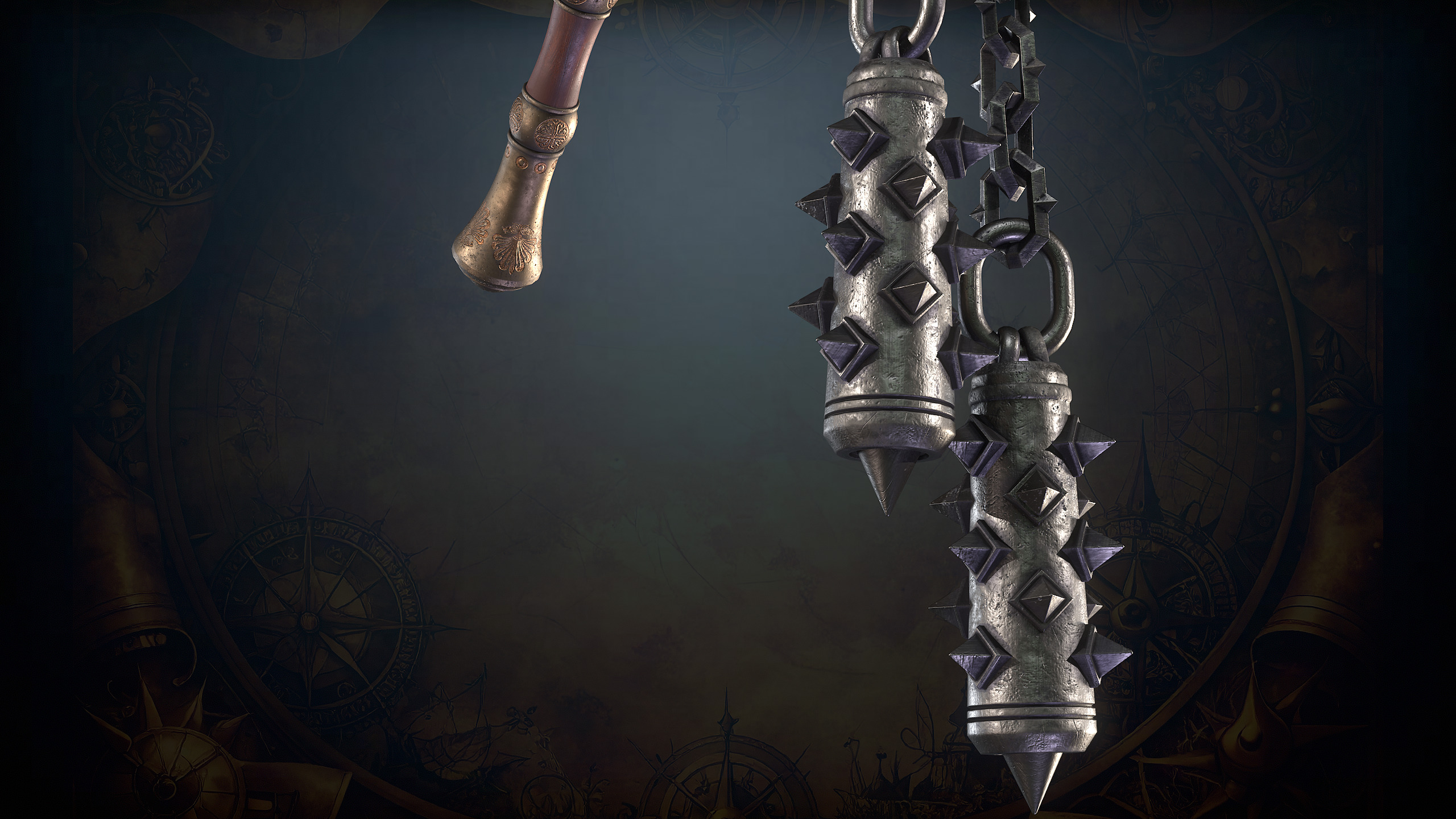 Medieval Weapons Low-poly 3D model_26