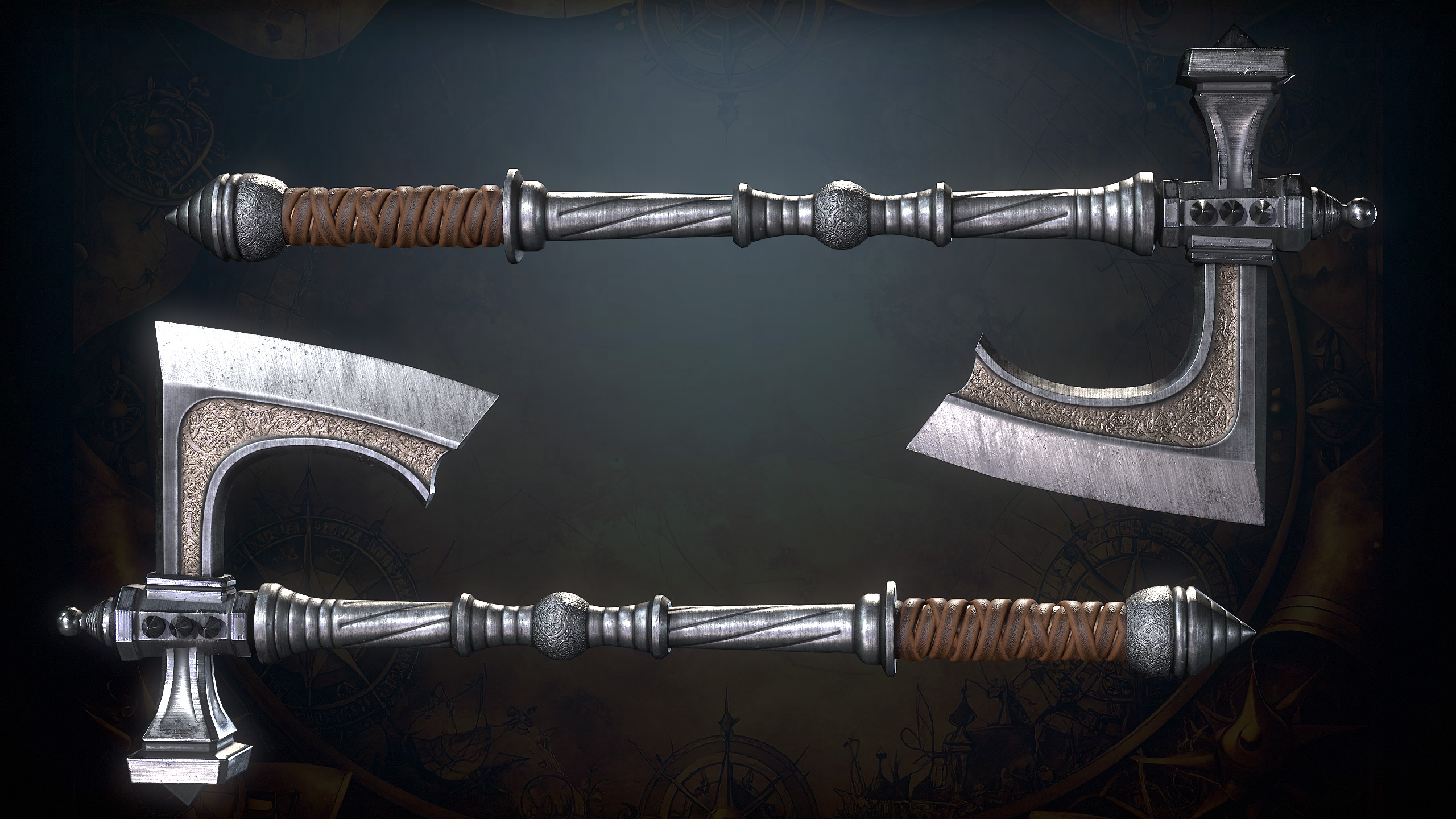 Medieval Weapons Low-poly 3D model_14