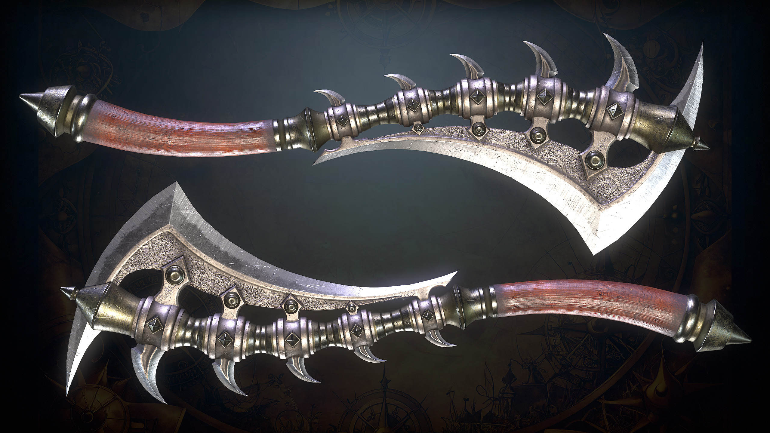 Medieval Weapons Low-poly 3D model_73