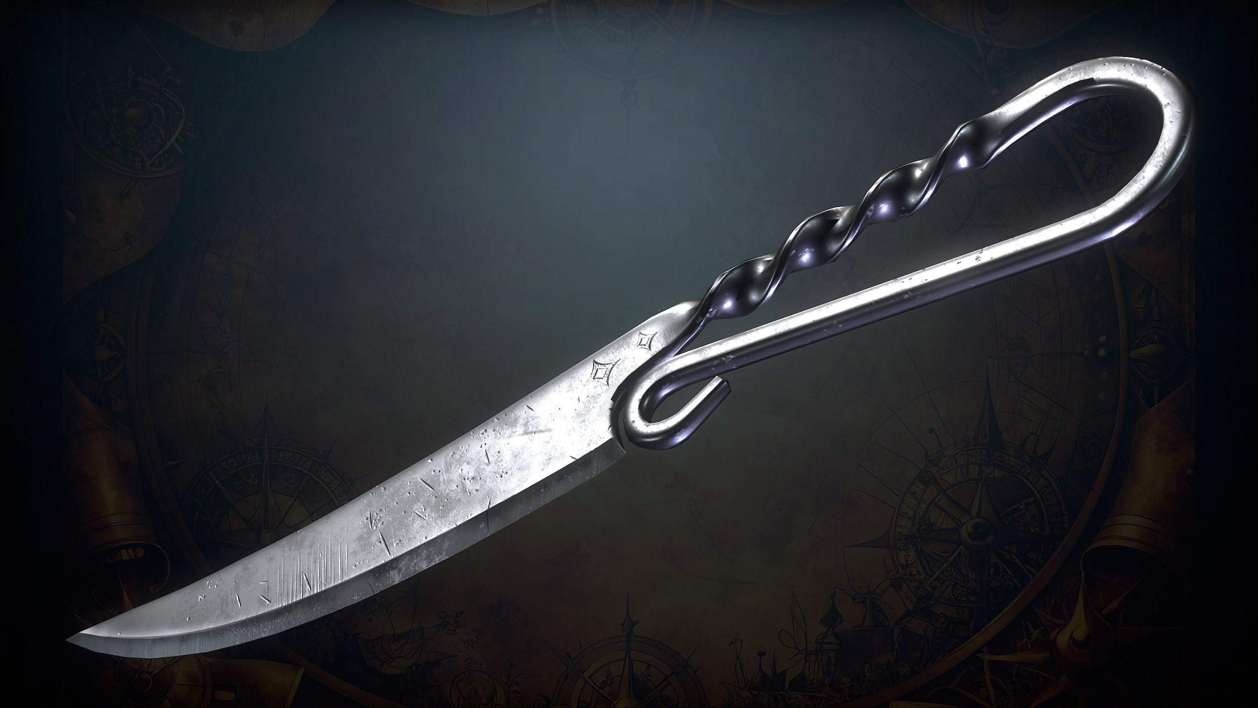 Medieval Weapons Low-poly 3D model_8