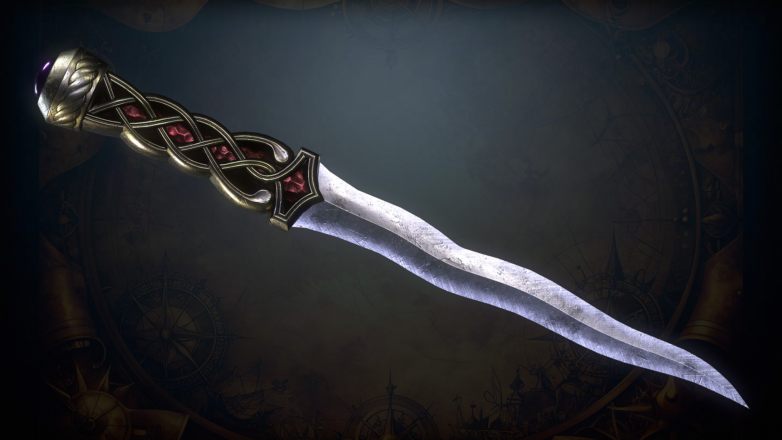 Medieval Weapons Low-poly 3D model_44