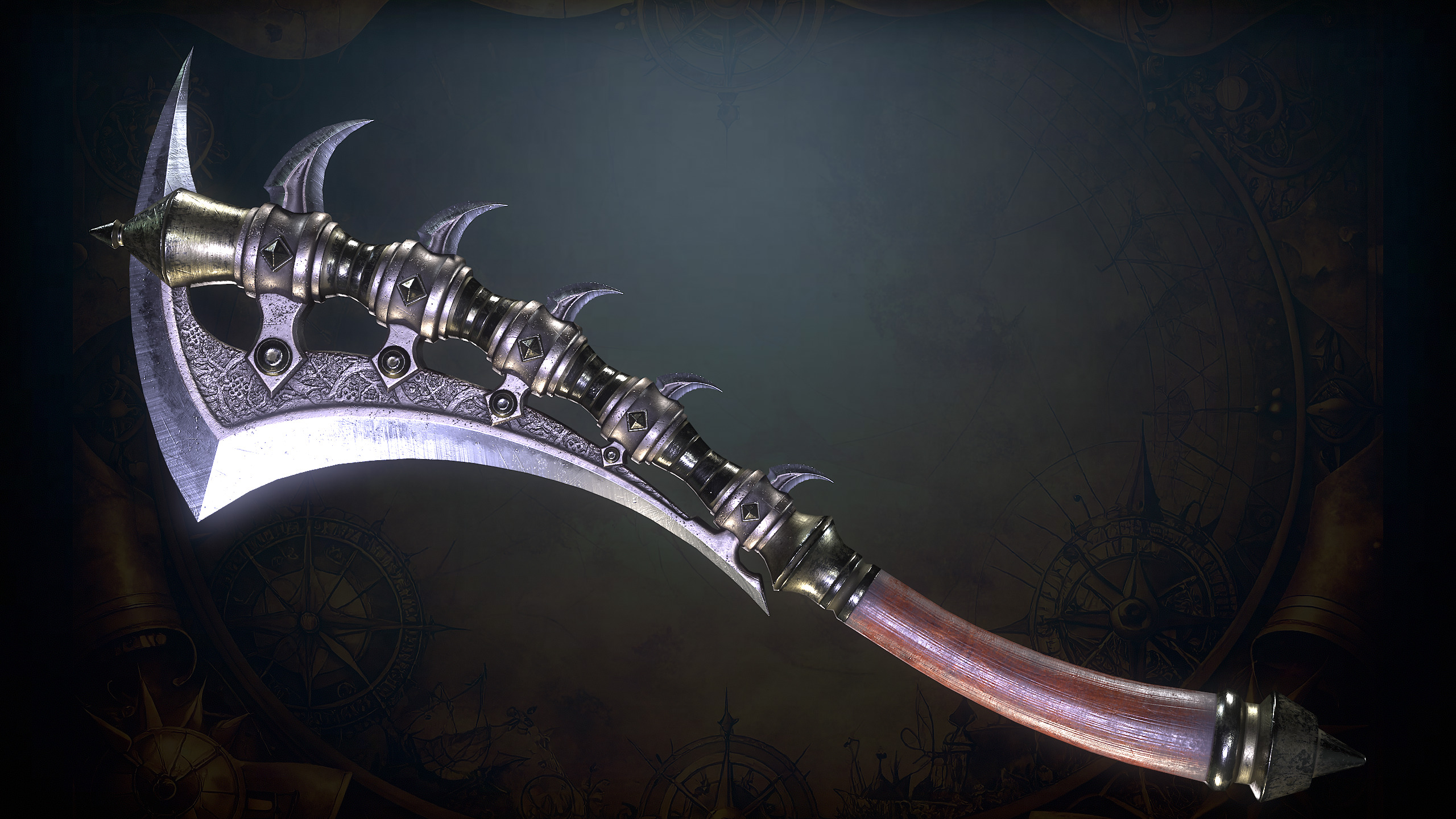 Medieval Weapons Low-poly 3D model_37