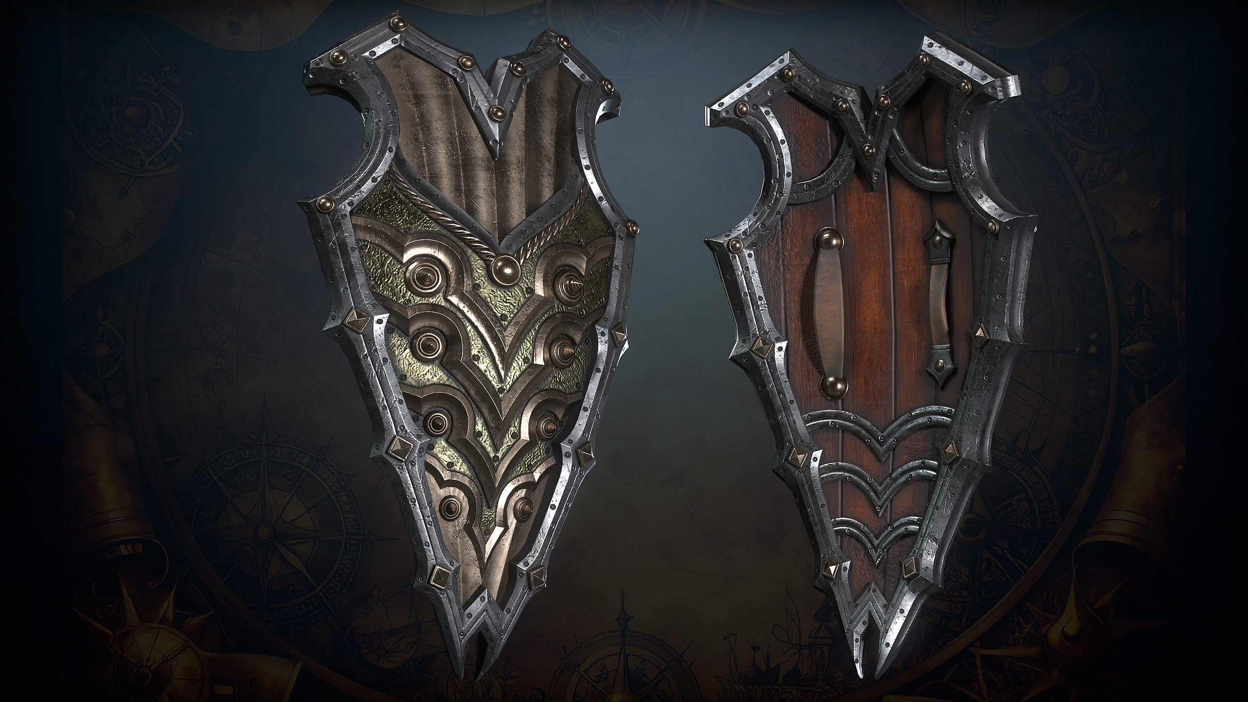 Medieval Weapons Low-poly 3D model_41