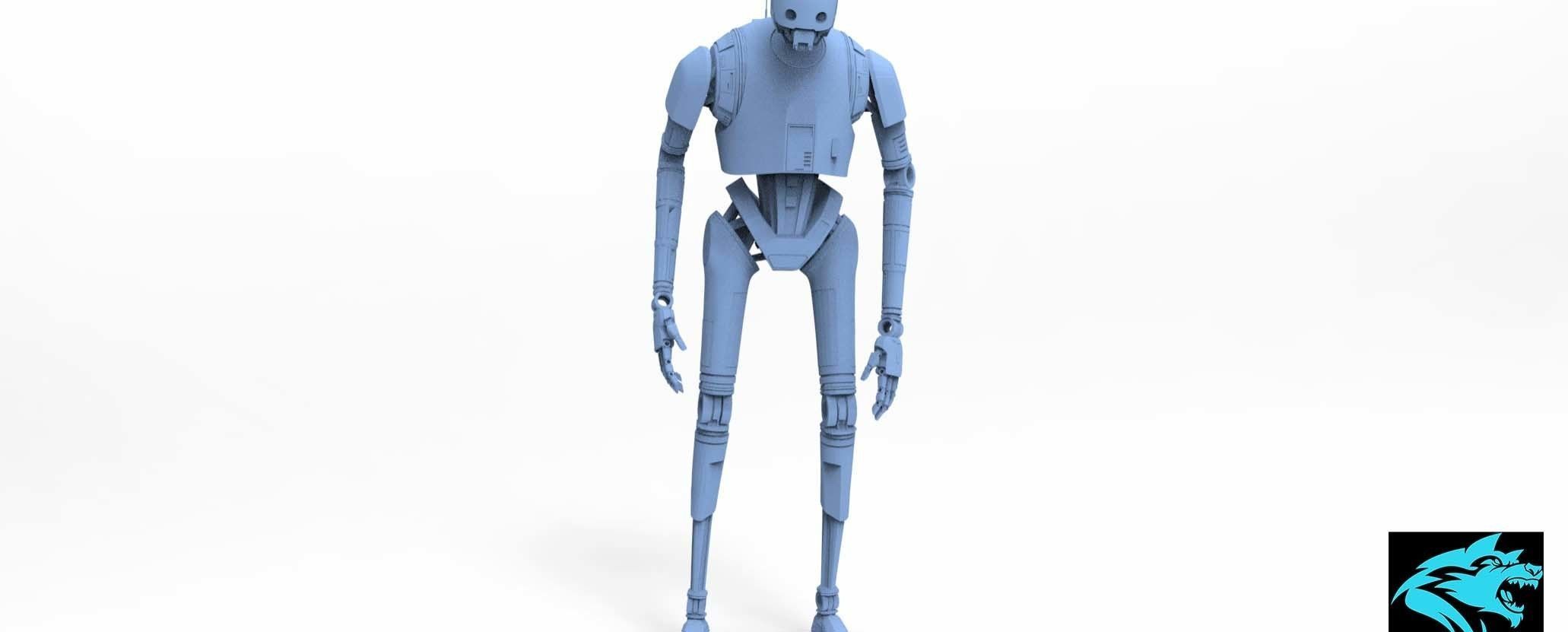 Star Wars Roque One - K-2SO for 3d print 3D model_5
