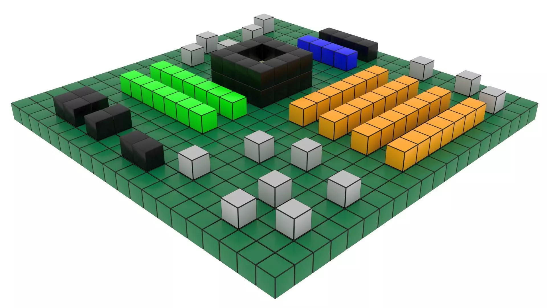 Rubiks Motherboard 3D model