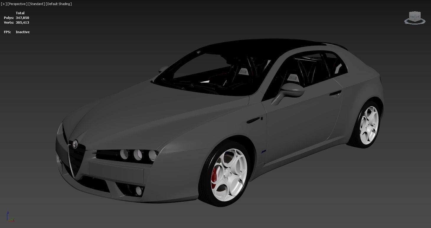 Alfa Romeo Brera Italia Independent 2009 Low-poly 3D model_24