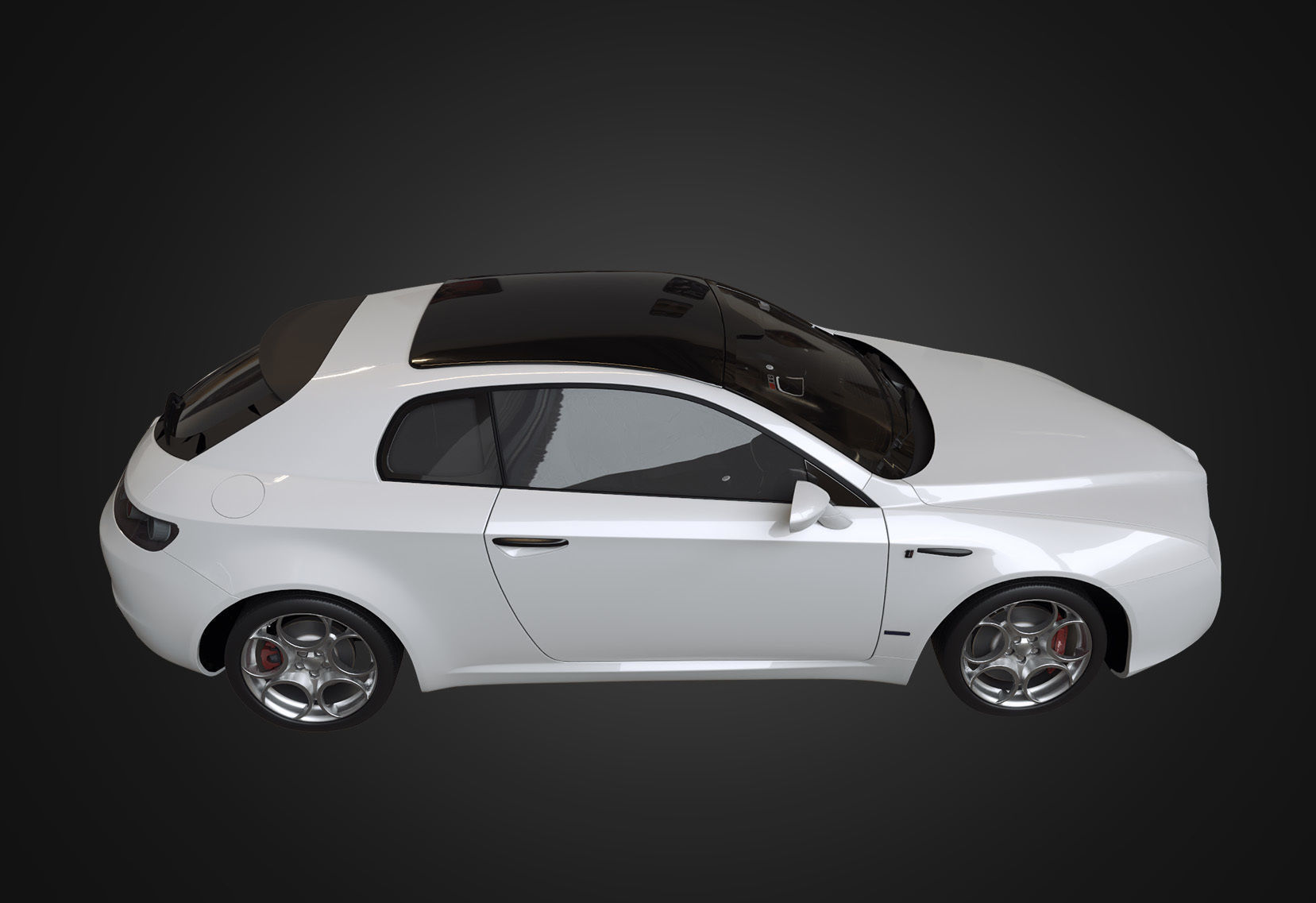 Alfa Romeo Brera Italia Independent 2009 Low-poly 3D model_10