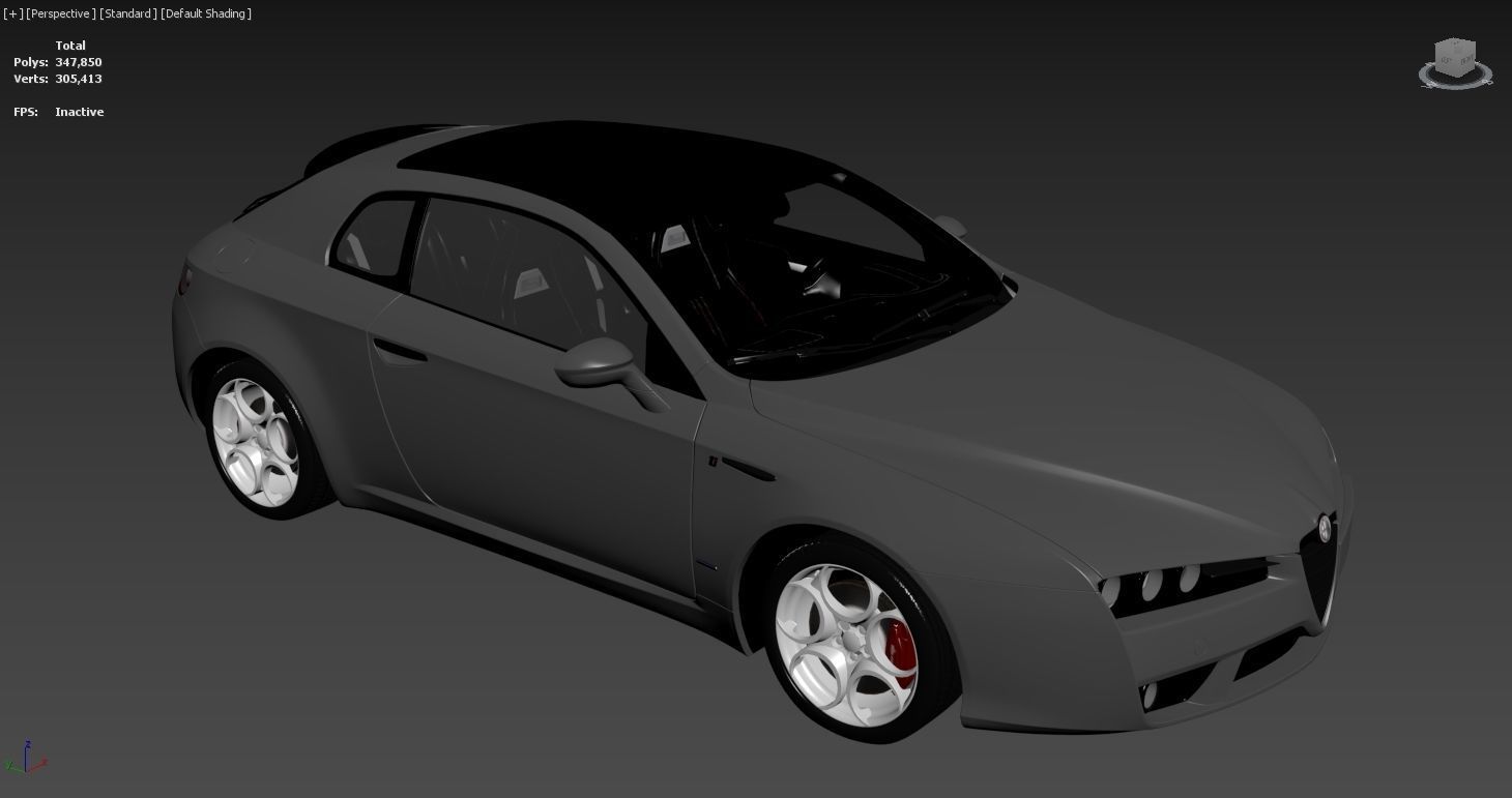 Alfa Romeo Brera Italia Independent 2009 Low-poly 3D model_25