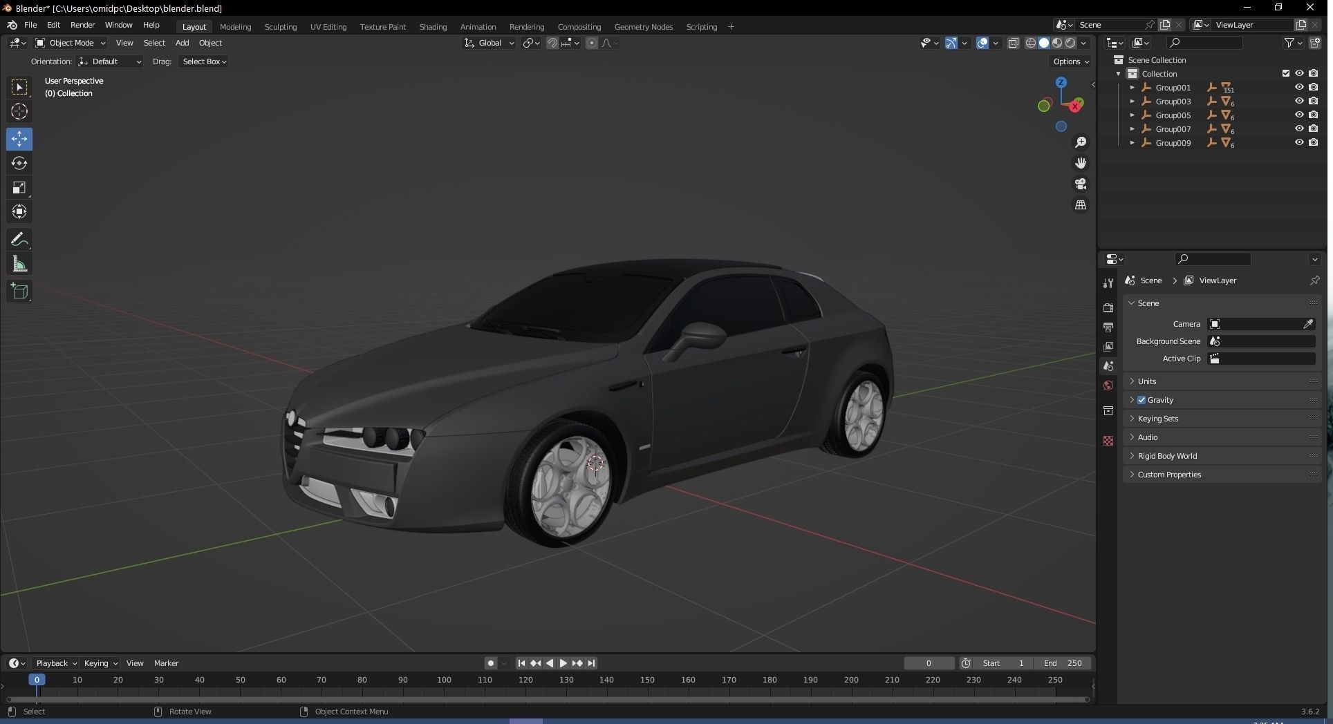 Alfa Romeo Brera Italia Independent 2009 Low-poly 3D model_21