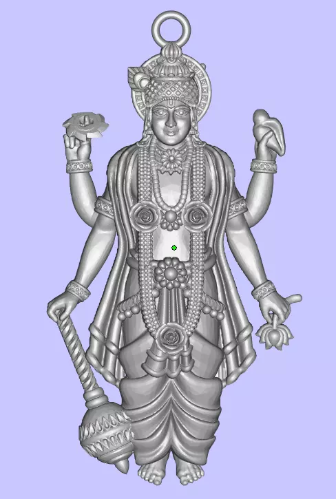 VISHNU JI PENDANT 3D print model_0