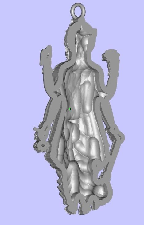 VISHNU JI PENDANT 3D print model_2