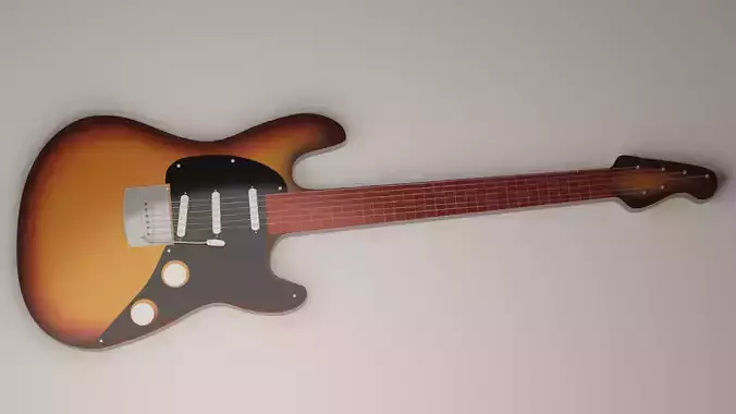 3D guitar model