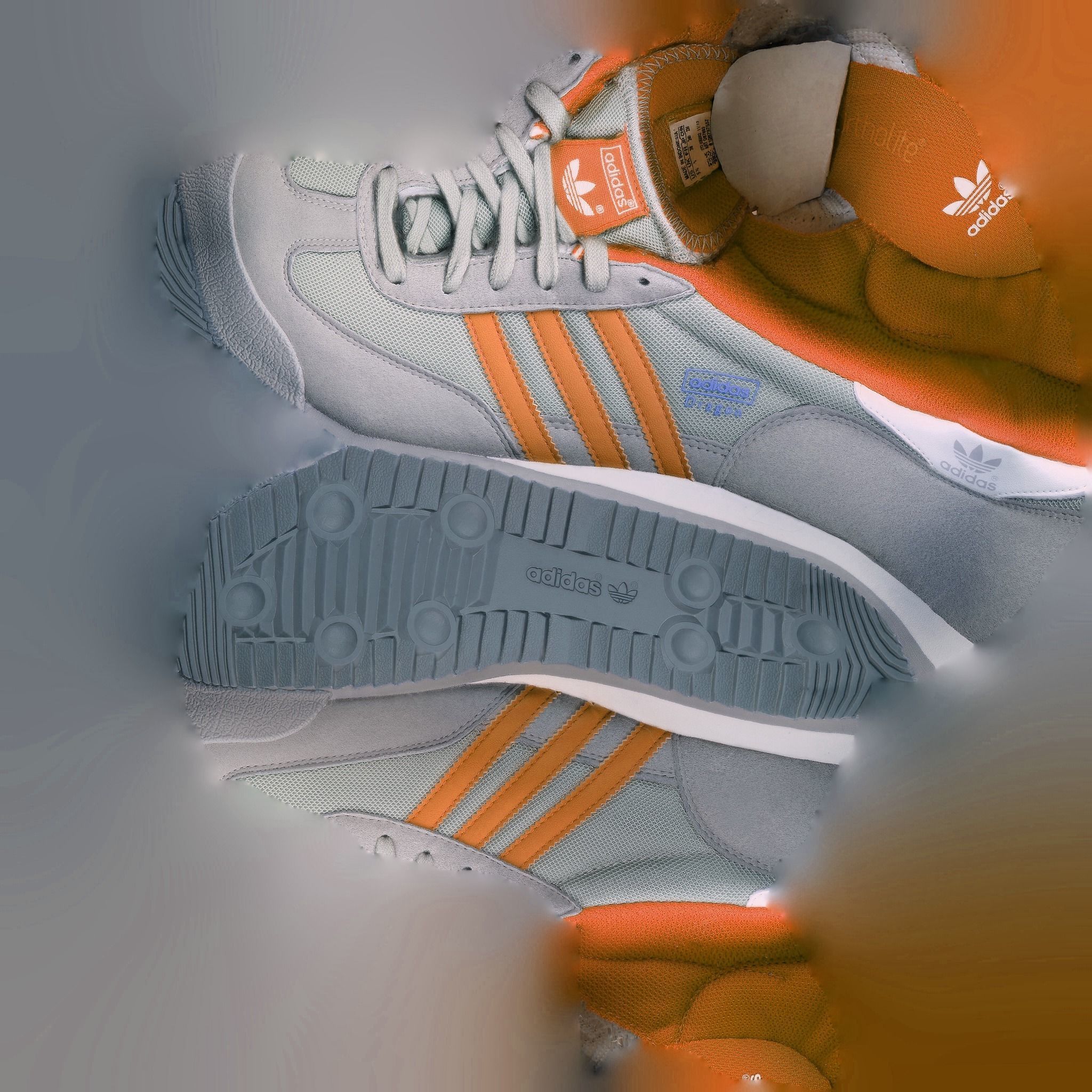 ADIDAS 3D SHOES - WHIE - ORANGE Low-poly 3D model_13