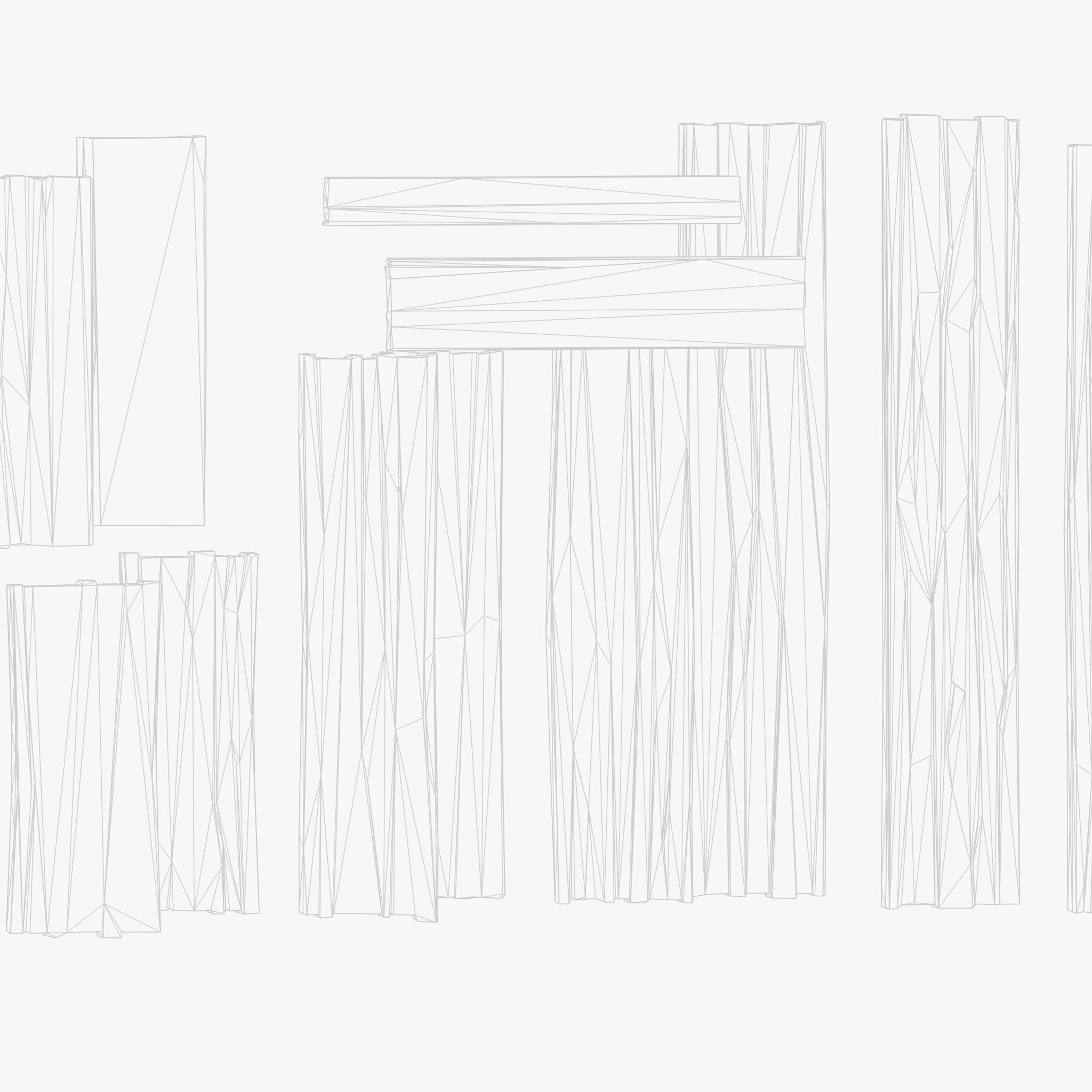 Stylized Wood Plank Low-poly 3D model_9