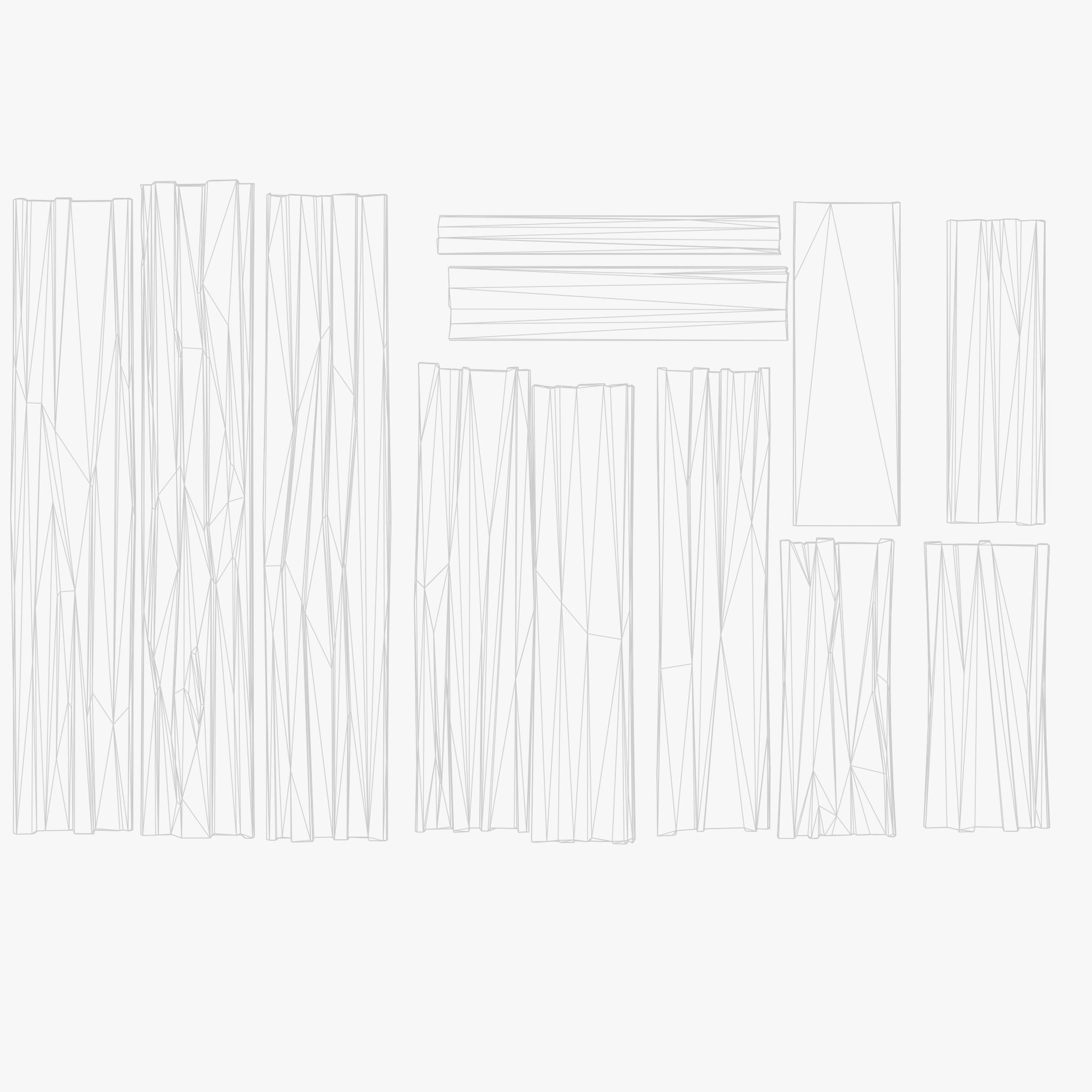 Stylized Wood Plank Low-poly 3D model_7