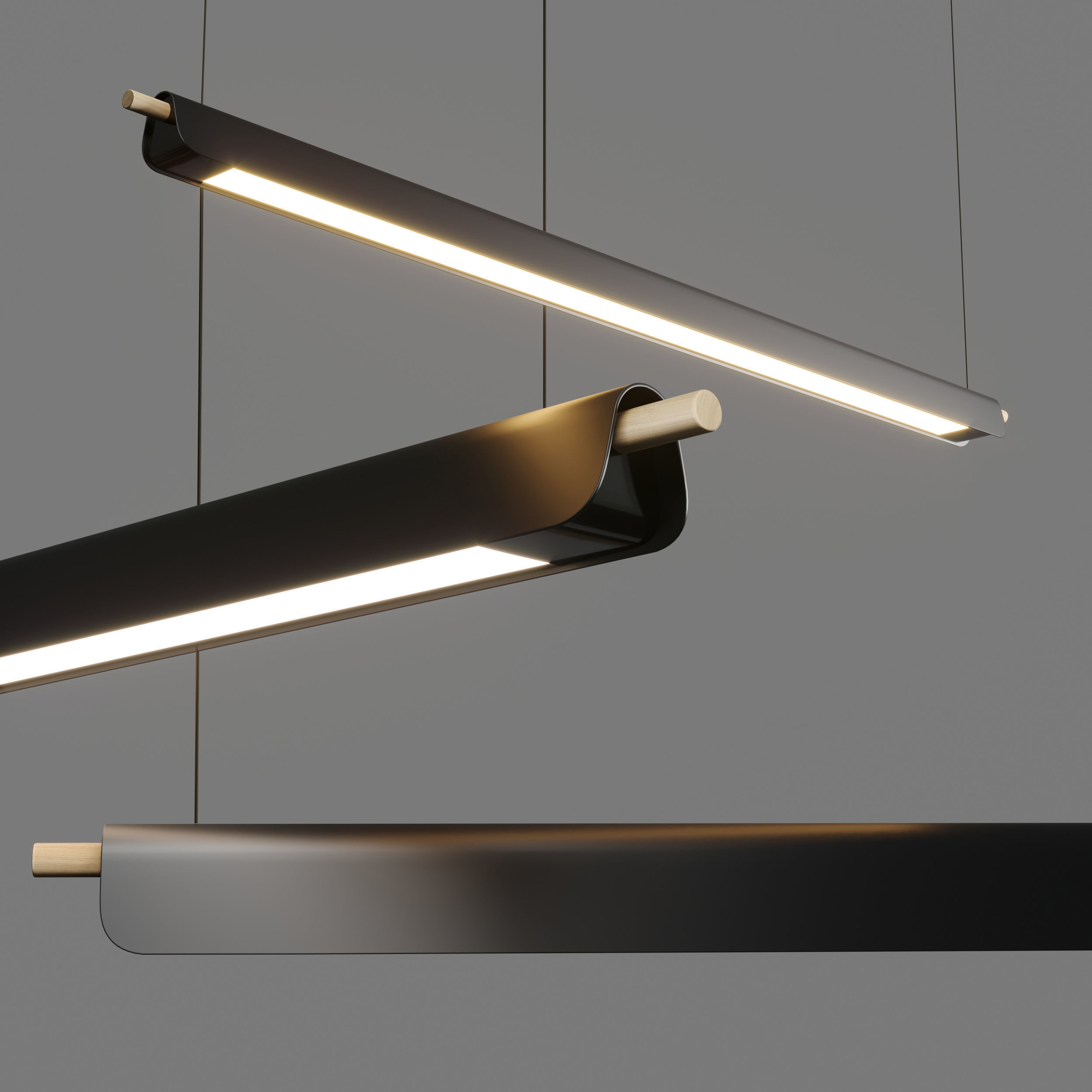 Trapets pendants Light Zero Low-poly 3D model_1