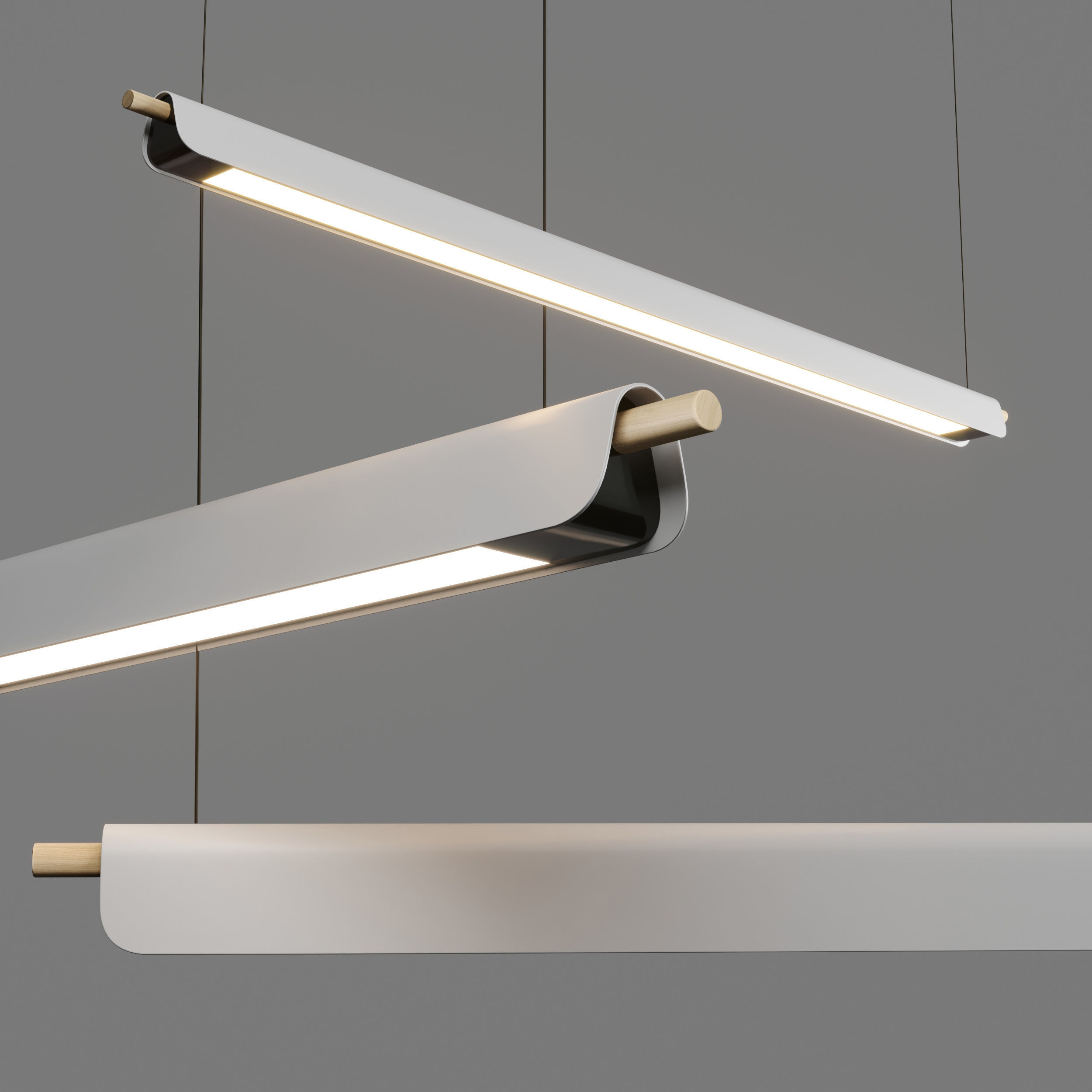 Trapets pendants Light Zero Low-poly 3D model_2