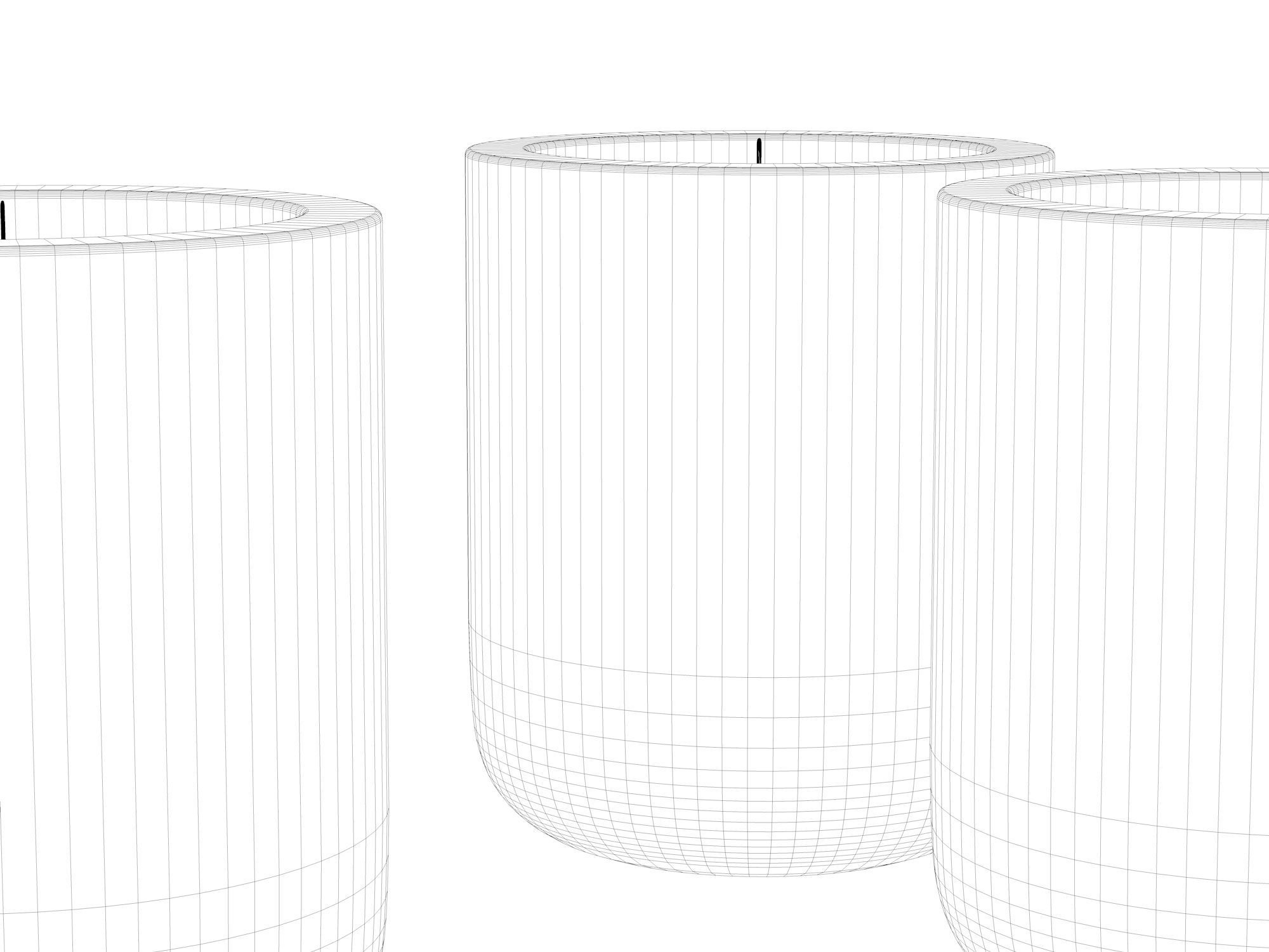 Concrete Candles 2 3D model_4