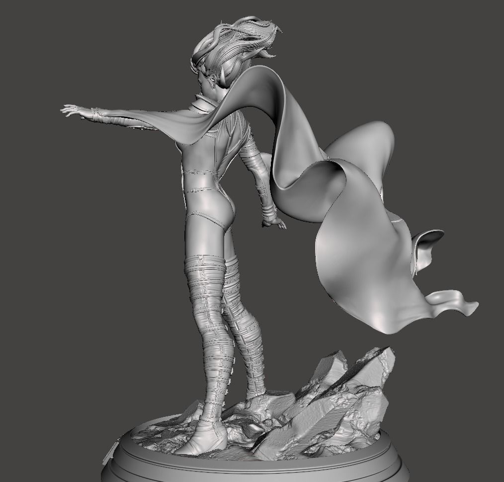 emma frost phoenix 3D print model_3