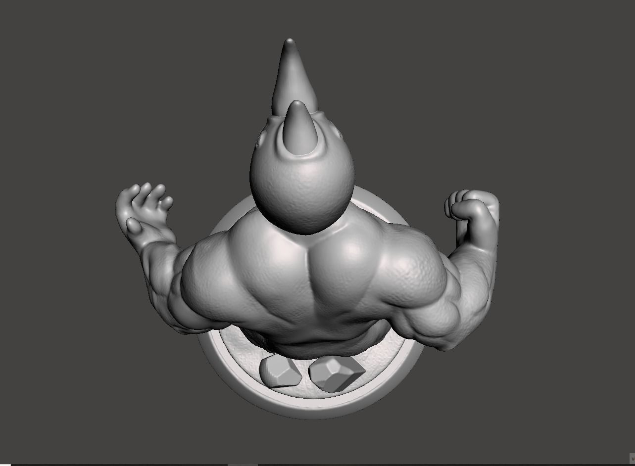 rhino chibi 3d model for 3d printing 3D print model_3