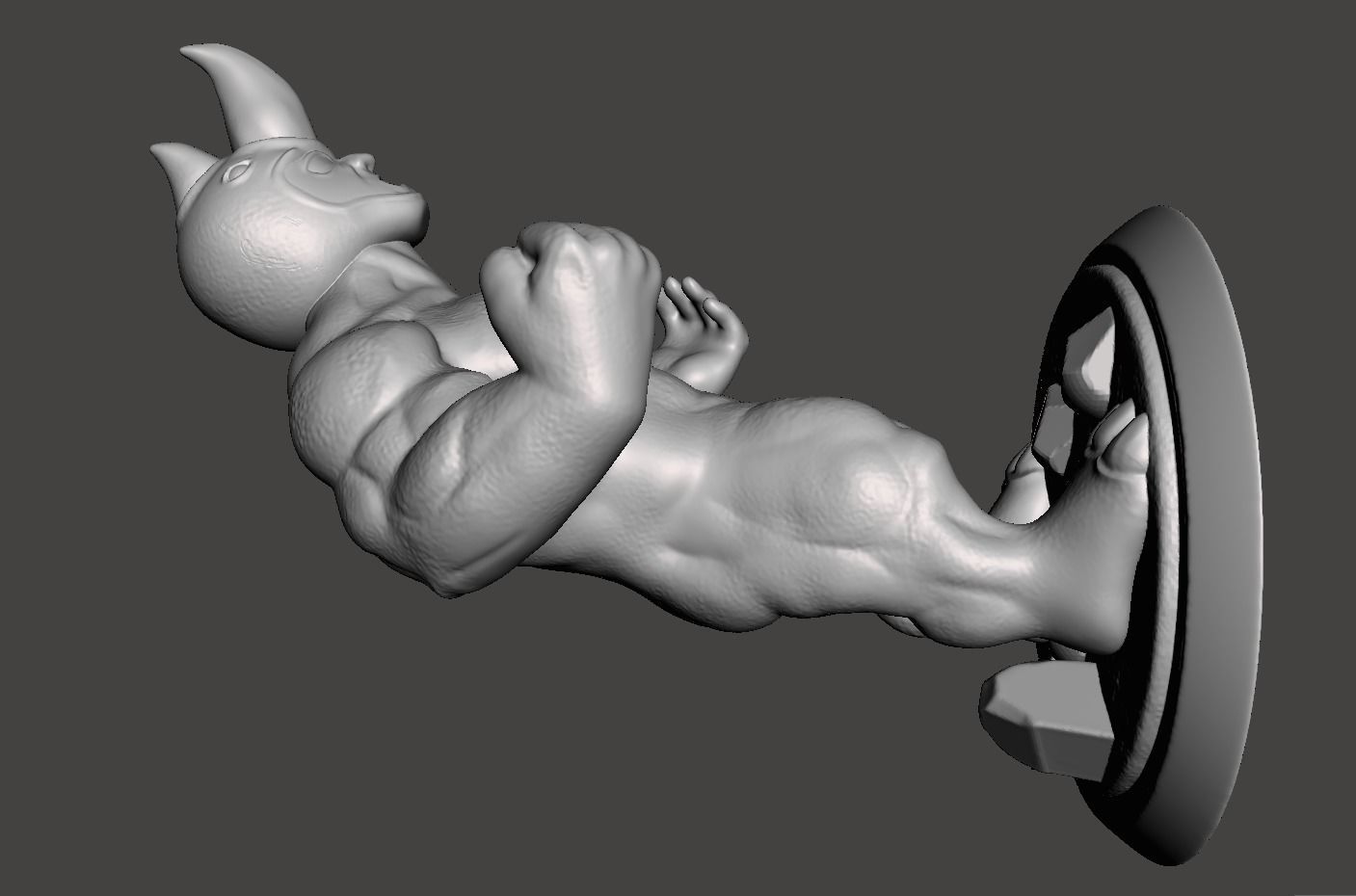 rhino chibi 3d model for 3d printing 3D print model_4