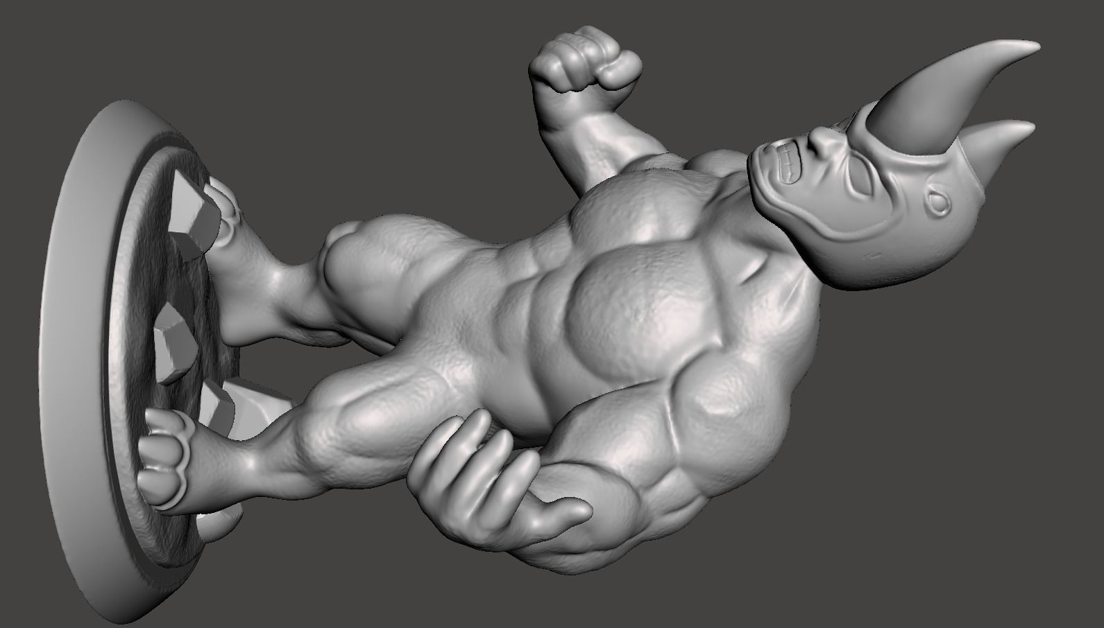 rhino chibi 3d model for 3d printing 3D print model_1