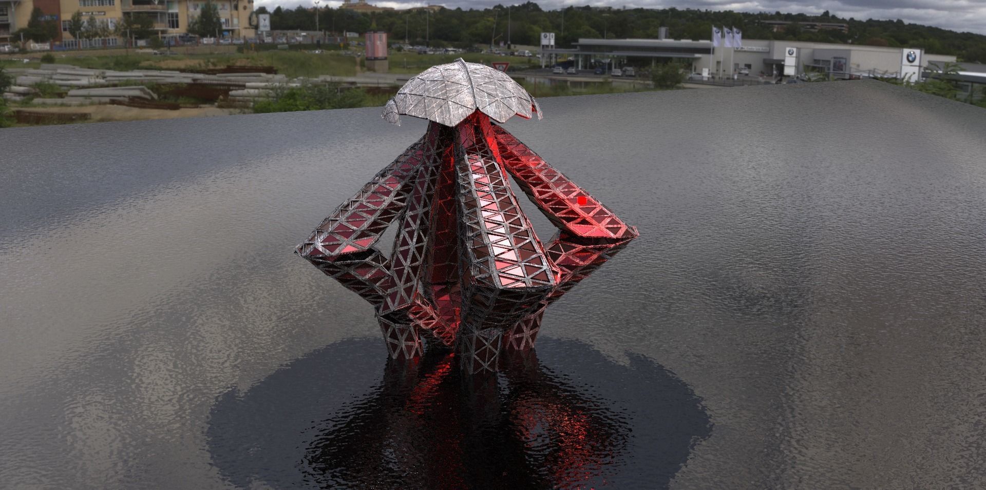 Tribal Diamond advanced mushroom dish 3D model_1