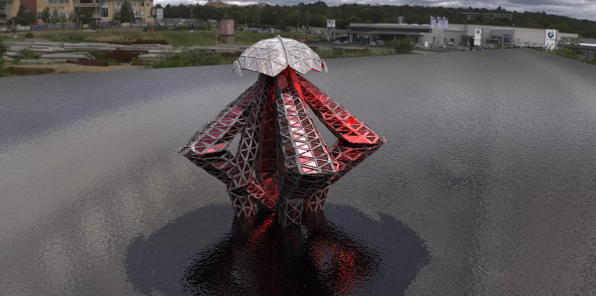 Tribal Diamond advanced mushroom dish 3D model_0